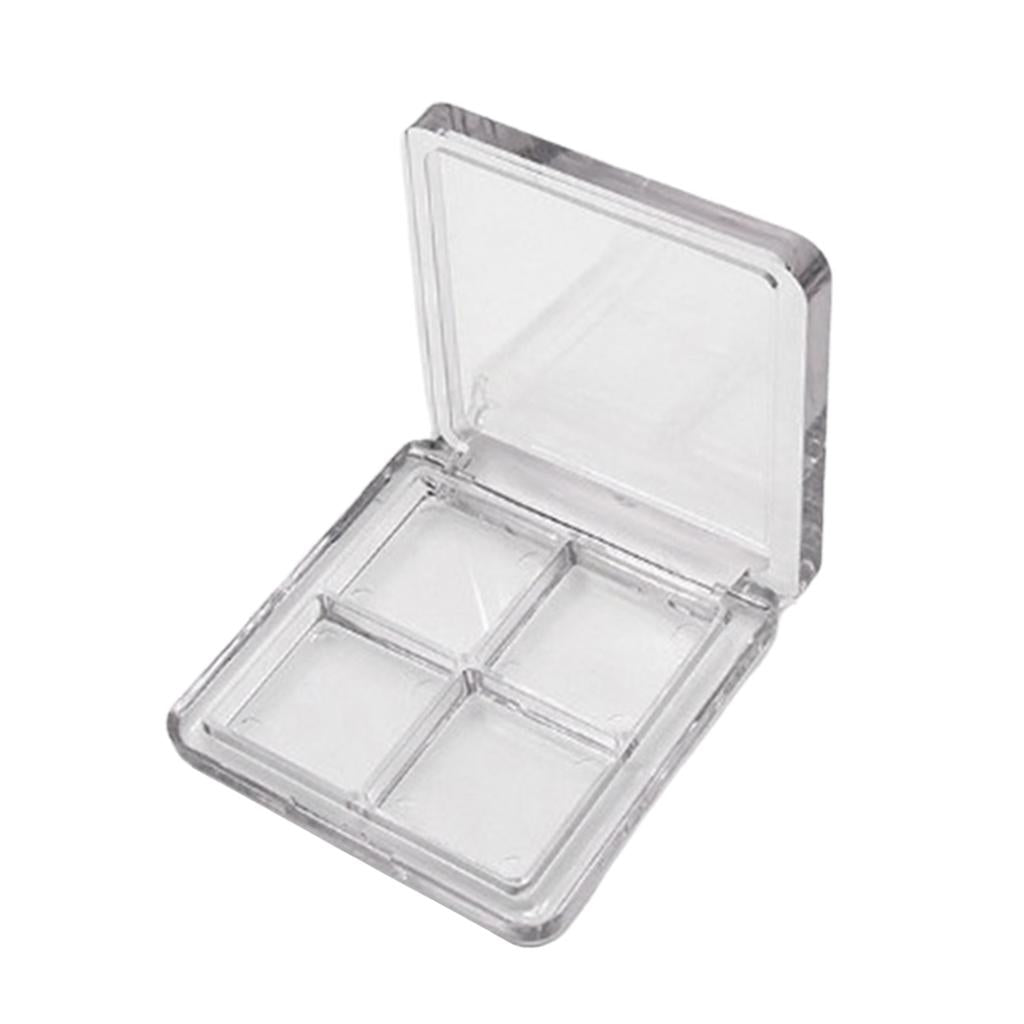 2x4 Grid Clear Makeup Eyeshadow Palette Blush Lipstick Powder DIY Case Pallet