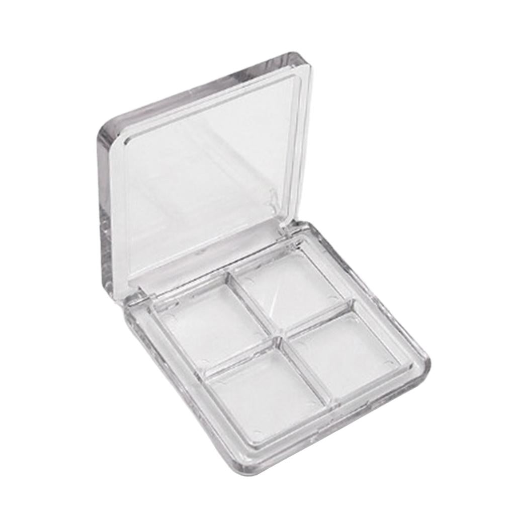 2x4 Grid Clear Makeup Eyeshadow Palette Blush Lipstick Powder DIY Case Pallet