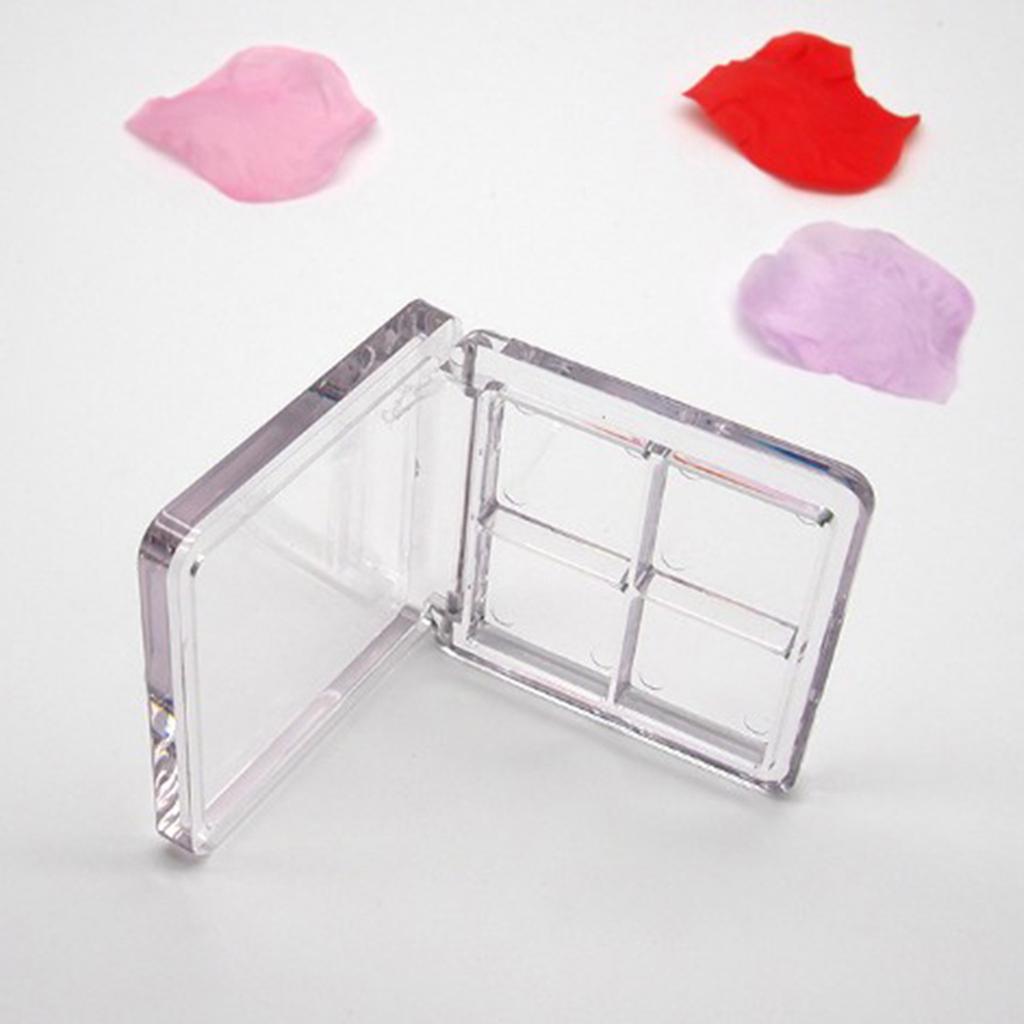 2x4 Grid Clear Makeup Eyeshadow Palette Blush Lipstick Powder DIY Case Pallet