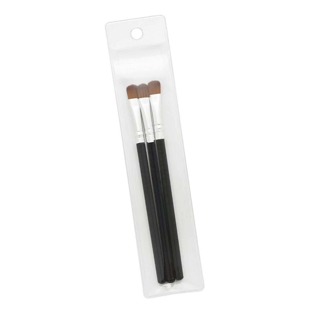 2x3x Eye Makeup Brushes Set Eyeshadow Blending Shading Cosmetic Brush Silver