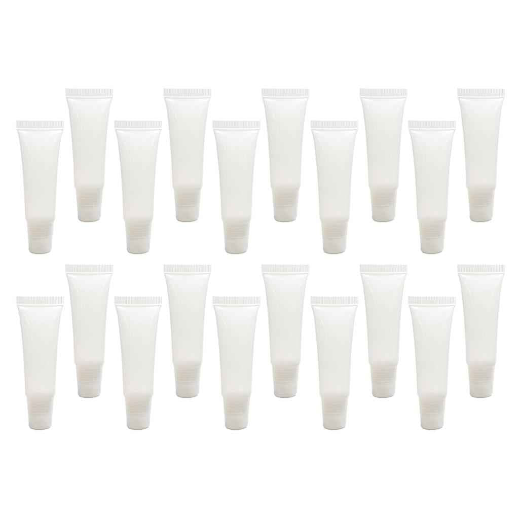20pcs Empty Plastic Tubes Lip Gloss Balm Cosmetic Cream Containers 15ml