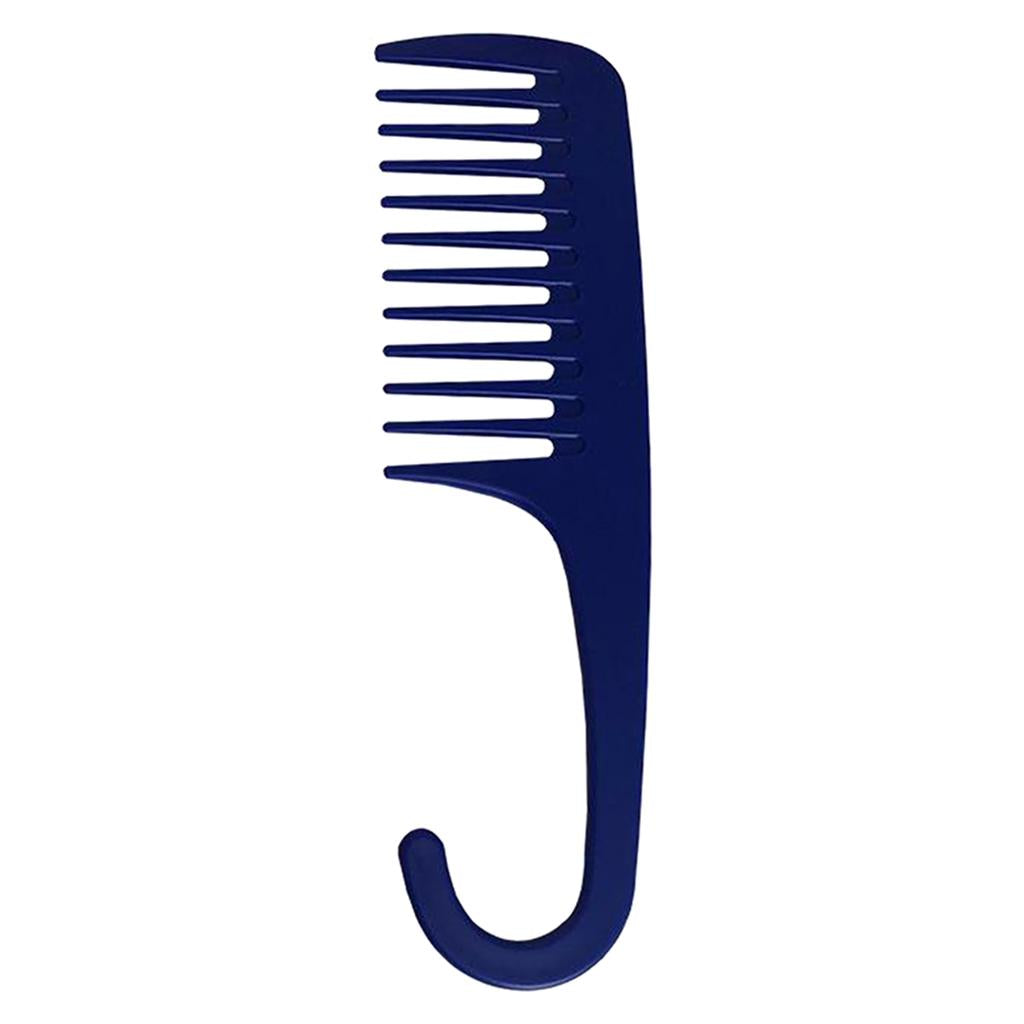 3xWide Tooth Comb Shower Comb With Hook for Long Wet Dry Hair   Free blue