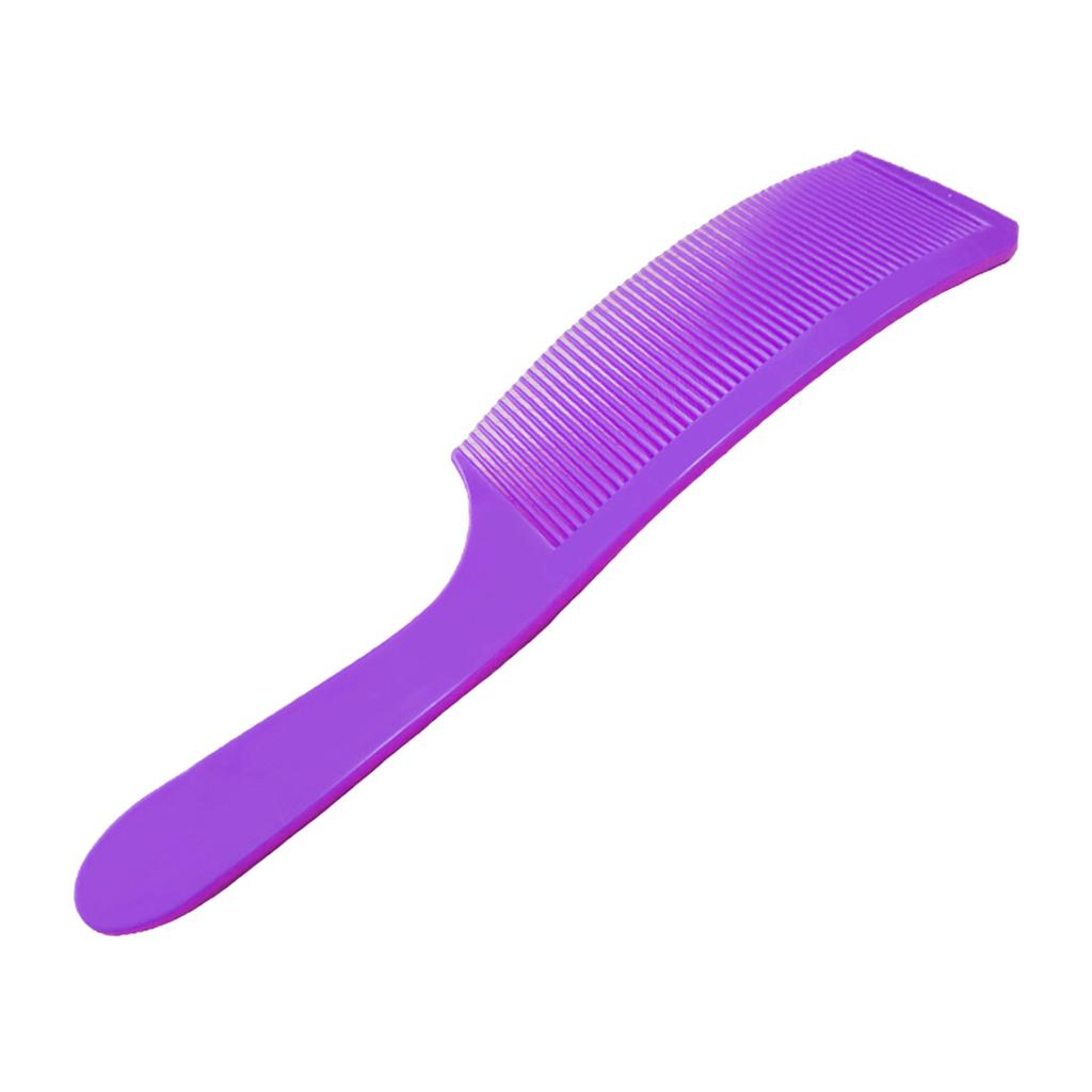 3xBarber Stylist Curved Styling Comb Flat Top Hairdressing Comb Purple