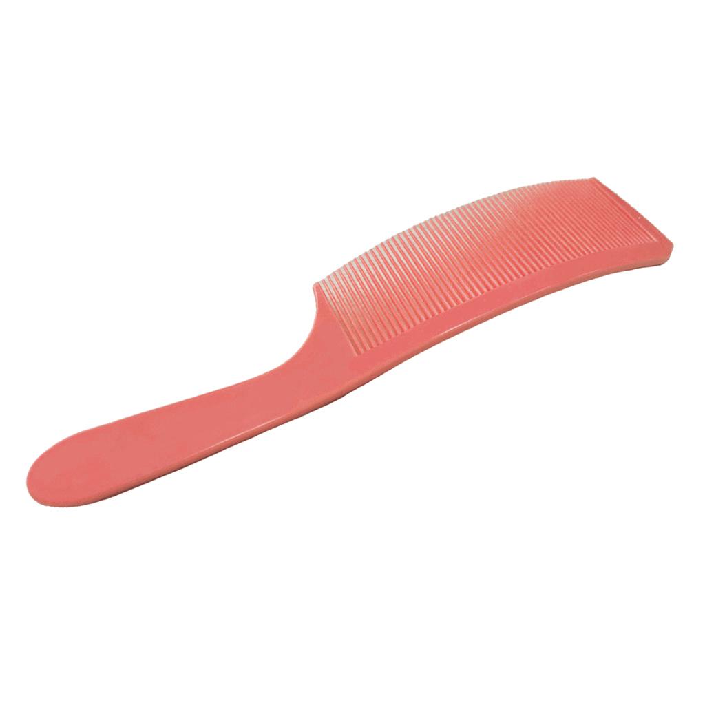 4xBarber Stylist Curved Styling Comb Flat Top Hairdressing Comb Orange