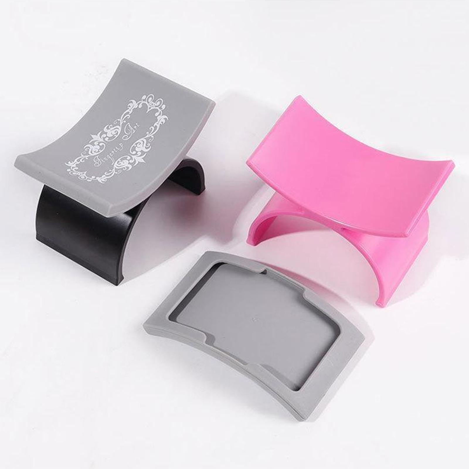 4xSilicone Hand Rest Cushion Pillow Nail Art Arm Rest Manicure Tools Rose Red