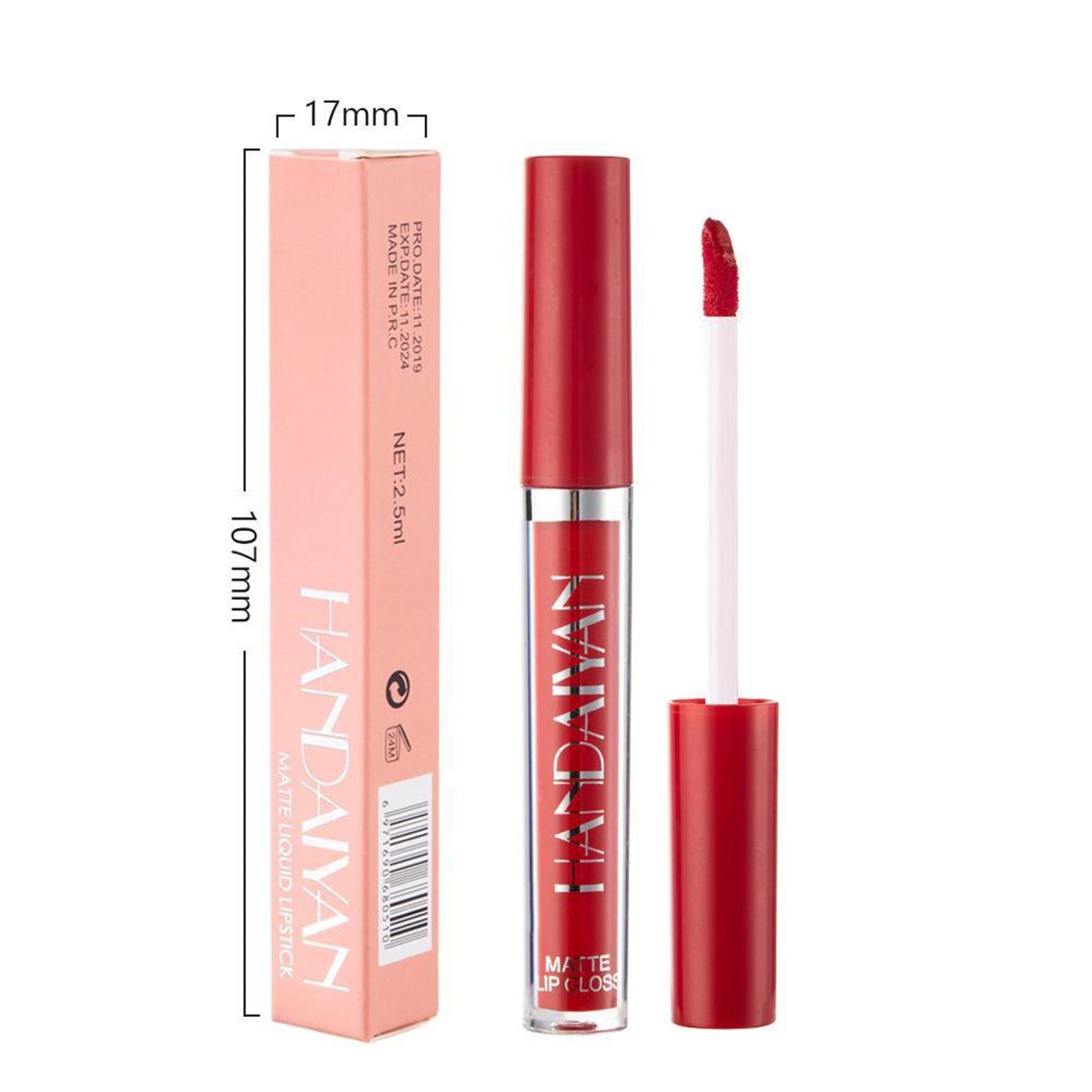 2xMatte Nude Liquid Lipstick Waterproof Makeup Durable Cosmetics 02
