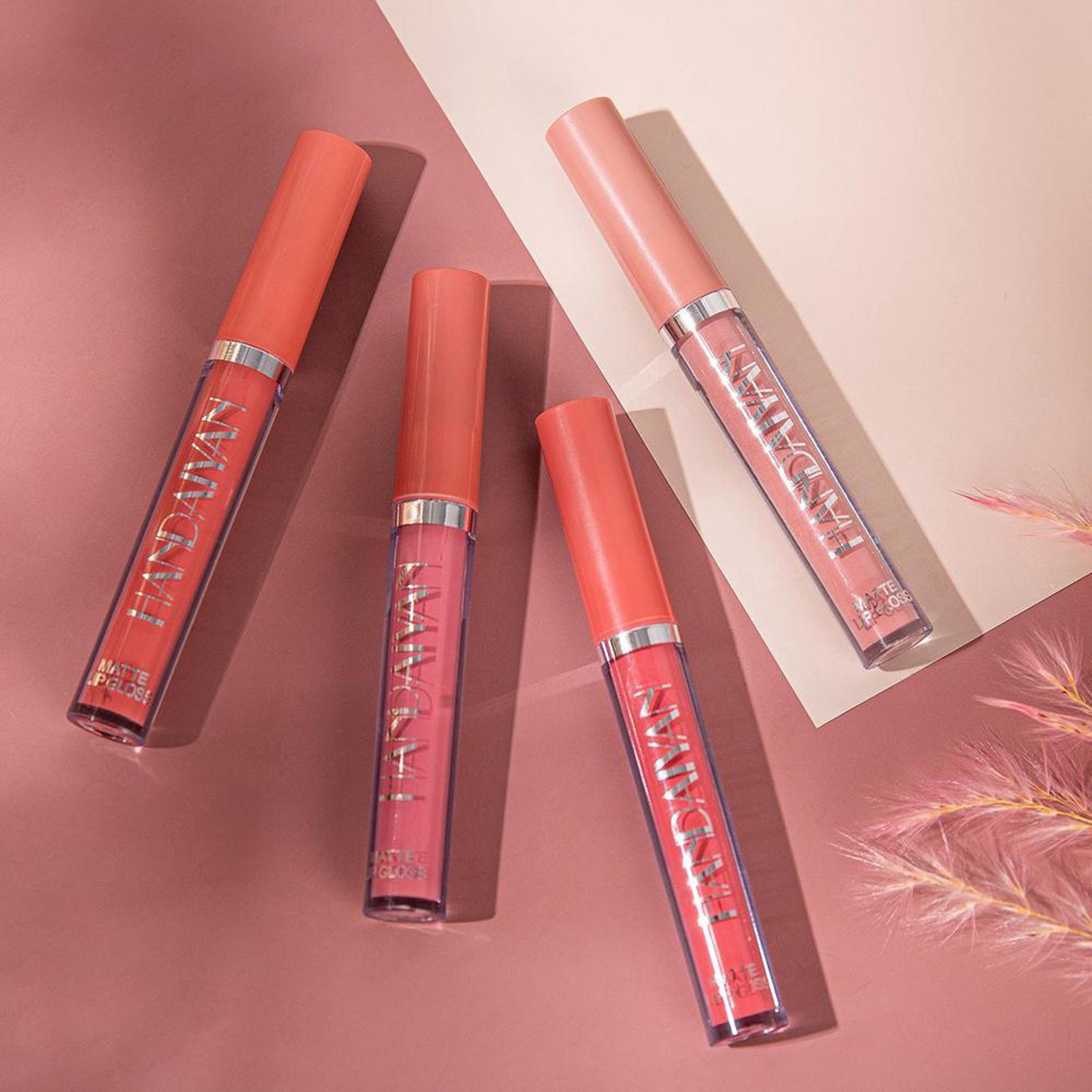 4xMatte Nude Liquid Lipstick Waterproof Makeup Durable Cosmetics 02