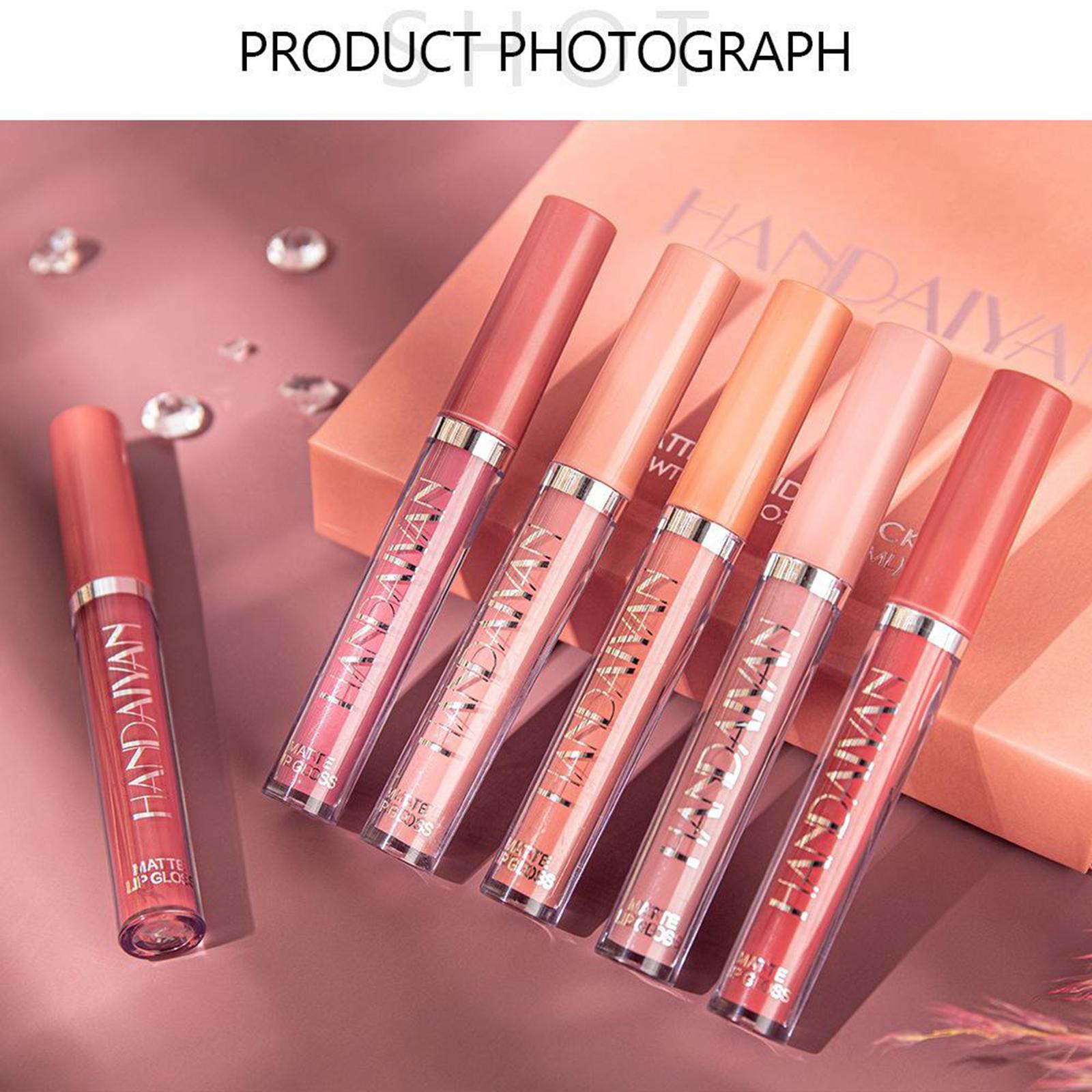 2xMatte Nude Liquid Lipstick Waterproof Makeup Durable Cosmetics 02