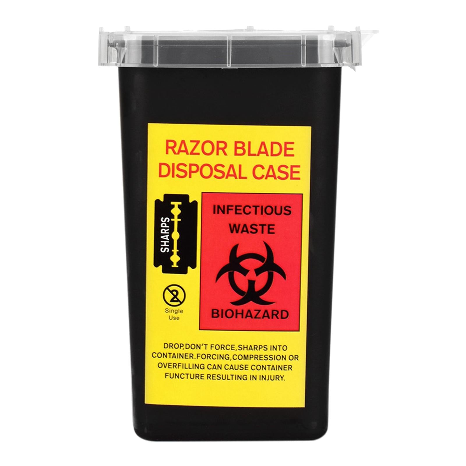 3xNeedle Sharps Disposal Container Waste Box Tattoo Supplies for Home Salon