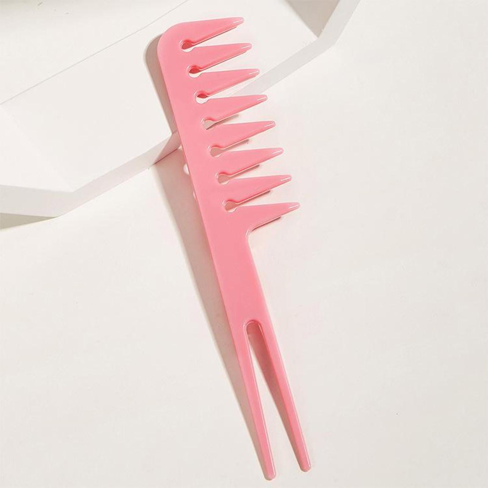2xShaping Wet Pick Wide Tooth Styling Comb Fantail Comb Smooth Comfortable