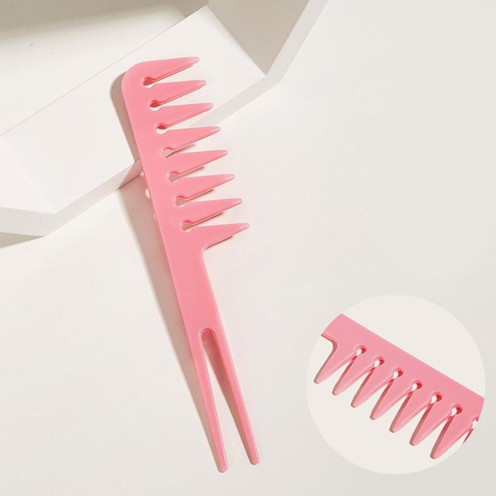 3xShaping Wet Pick Wide Tooth Styling Comb Fantail Comb Smooth Comfortable