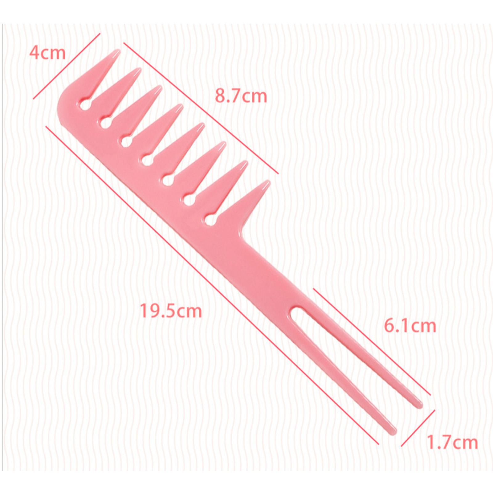 3xShaping Wet Pick Wide Tooth Styling Comb Fantail Comb Smooth Comfortable