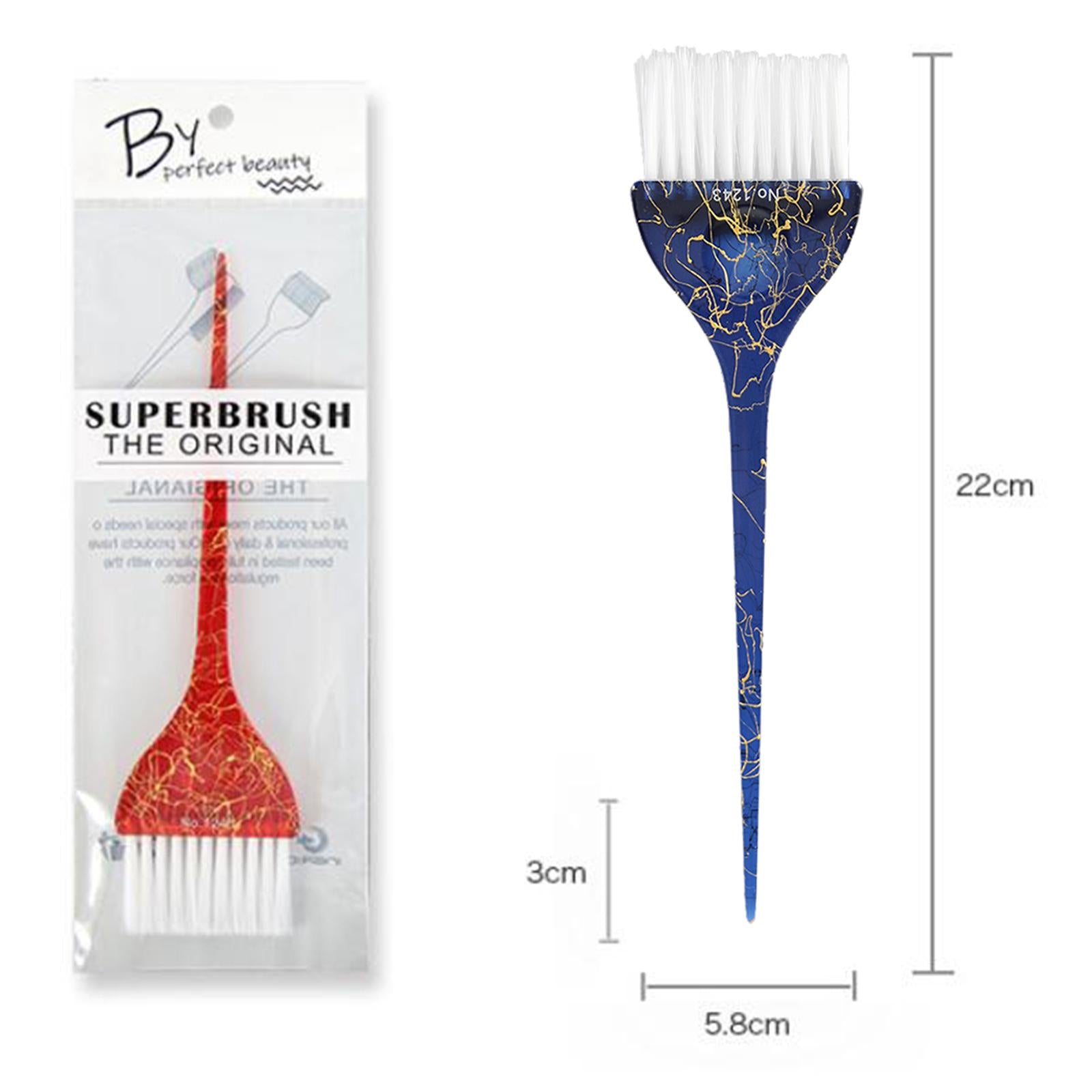 2xSalon Tinting Colours Tint Brush Bleach Mixing Blend for Hair Tint blue