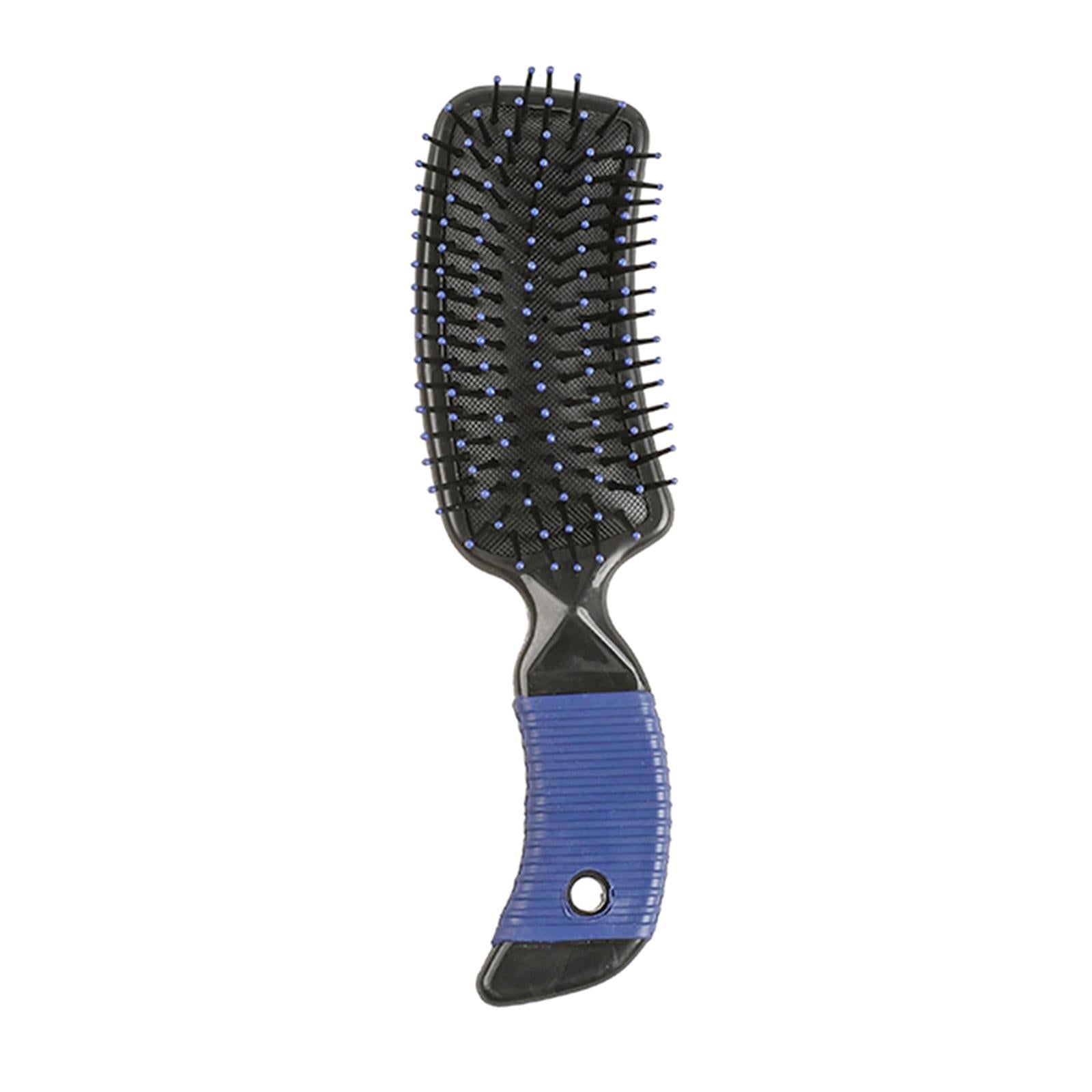 3xCushion Hairbrush Massage Comb Brush Detangling Comb for Salon Home Purple