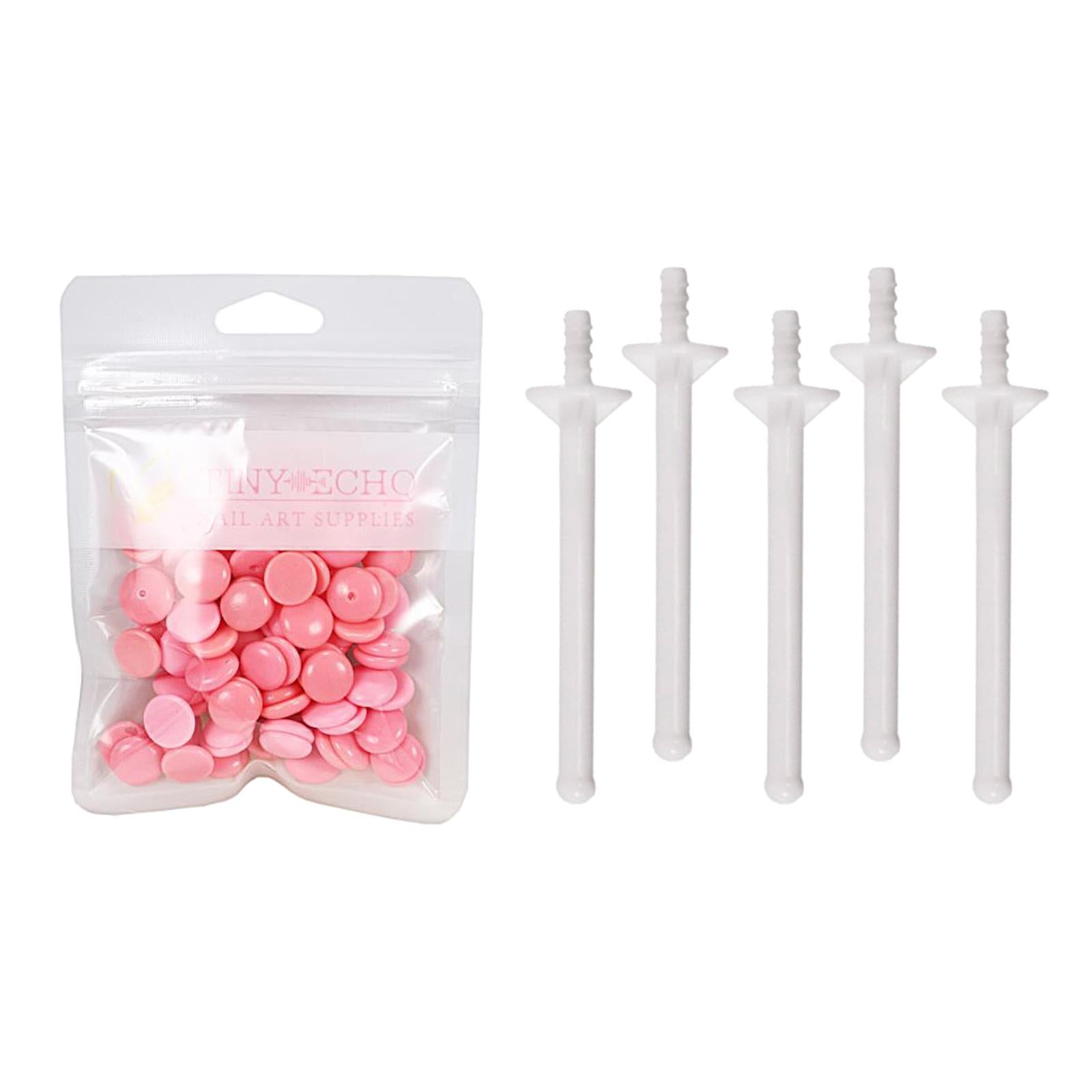 2x1Bag Depilatory Wax Waxing Beads Hair Removal Set & 5x Applicator Rose