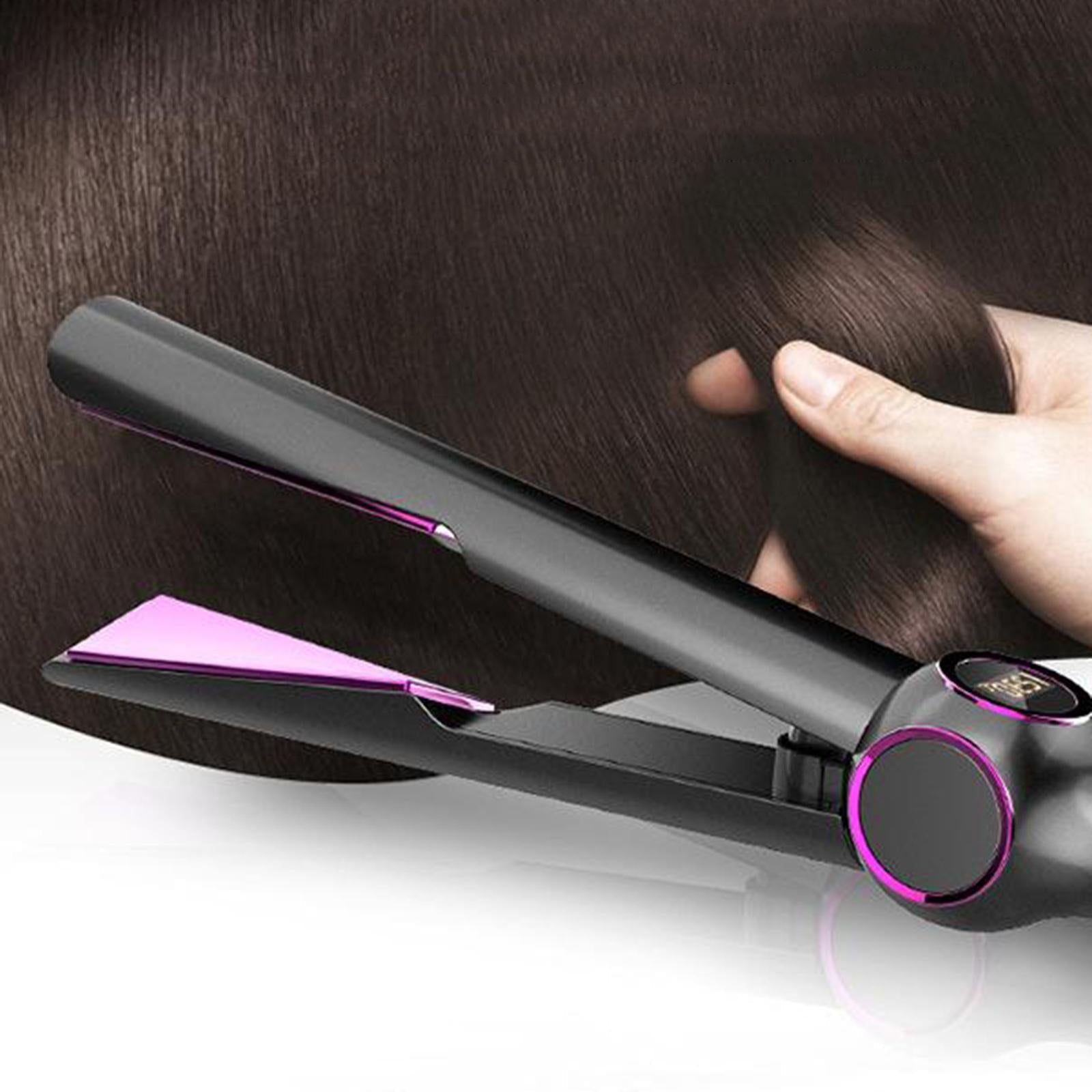 2 in 1 Women Mini Hair Straightener Curler Travel Home DIY Hair Styles