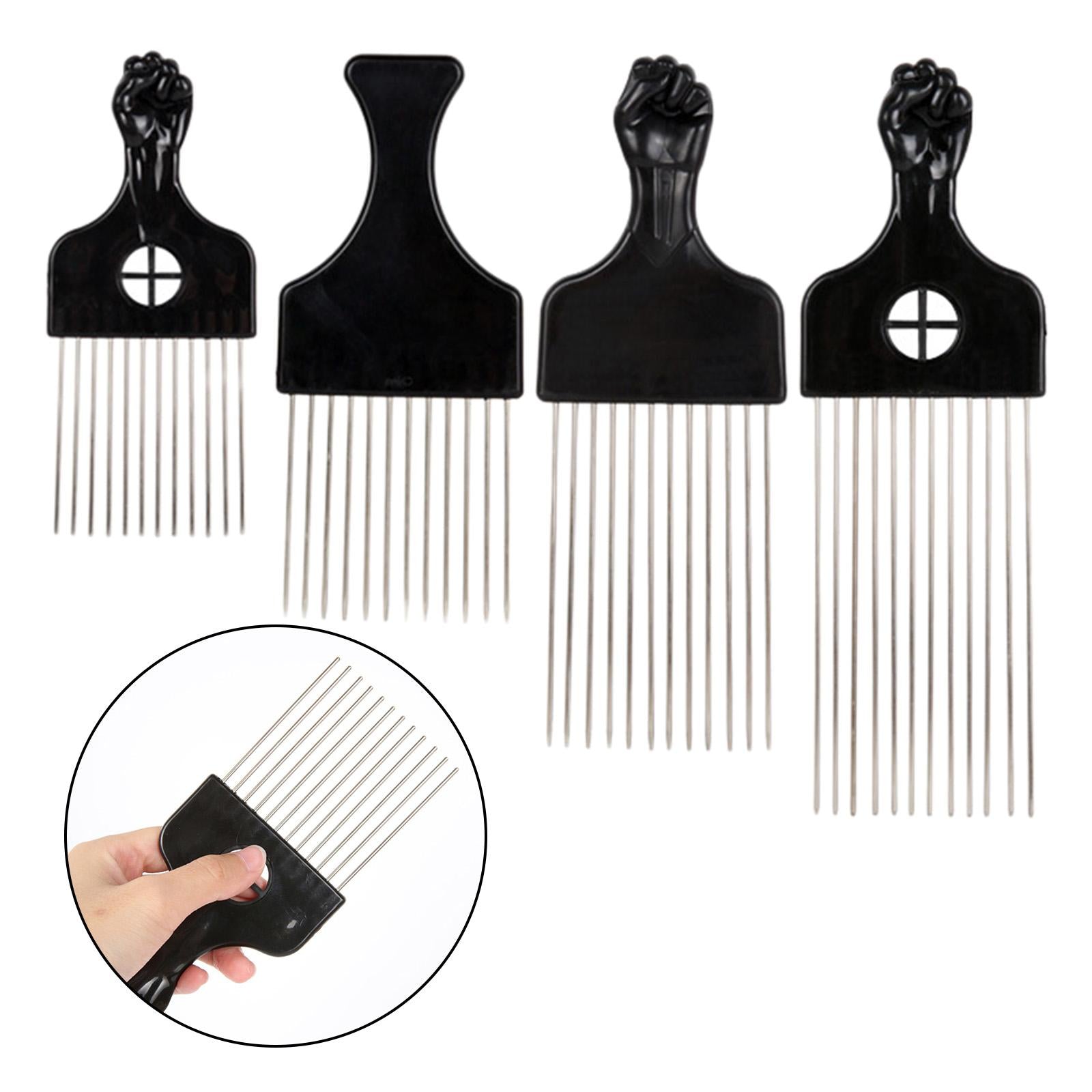 4xAmerican Comb Hairdressing Tool Detangle Wig Hair Styling Home Use Type 1