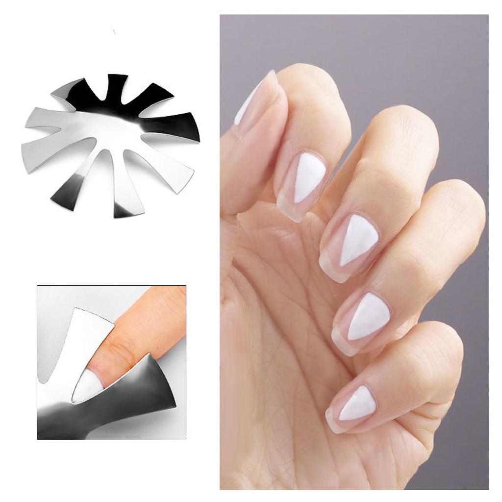 3xEasy French V-Line Nail Cutter Line Edge Trimmer for UV Gel French Manicure