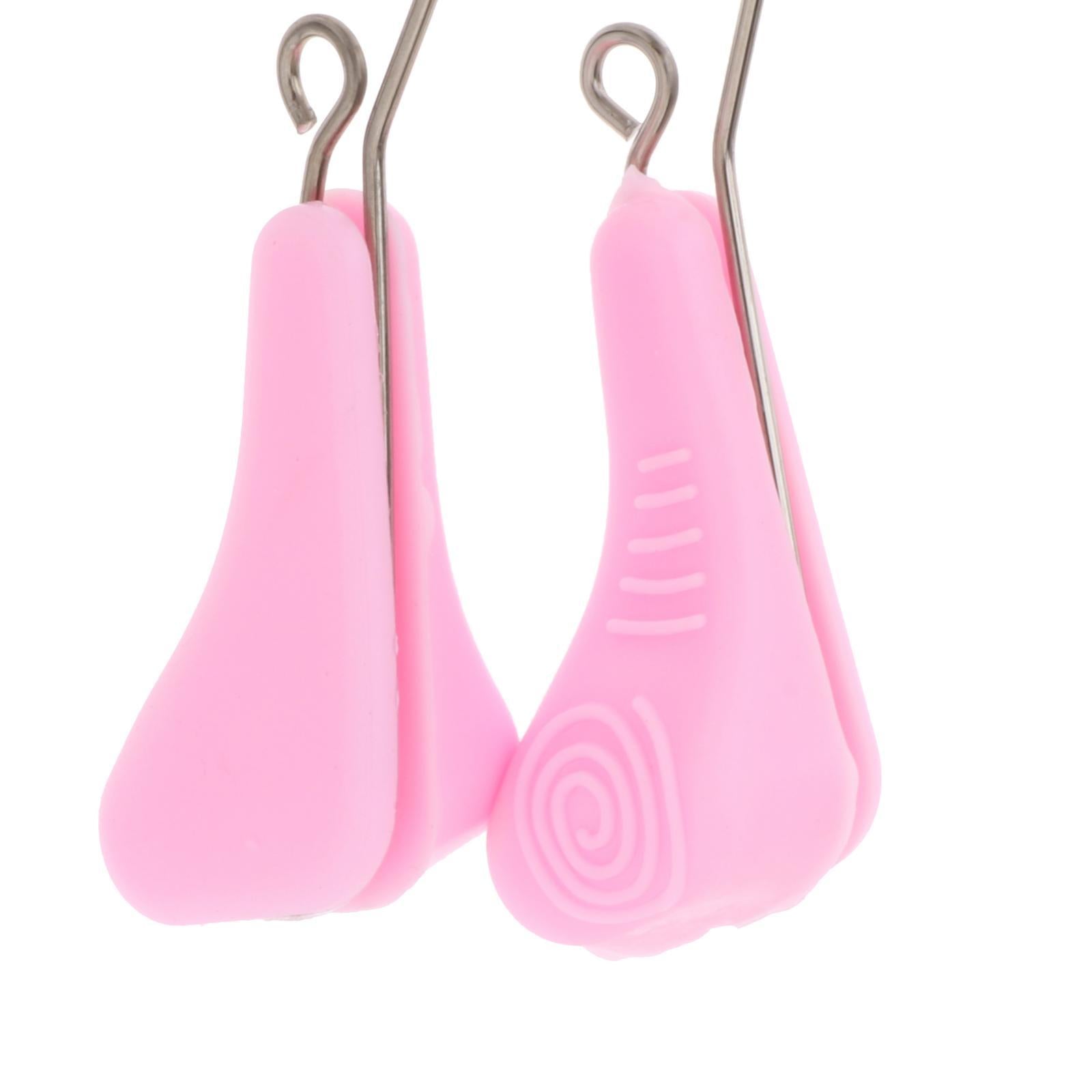 3xNose Shaper Lifter Clip Nose Beauty Up Lifting for Curved Nose pink