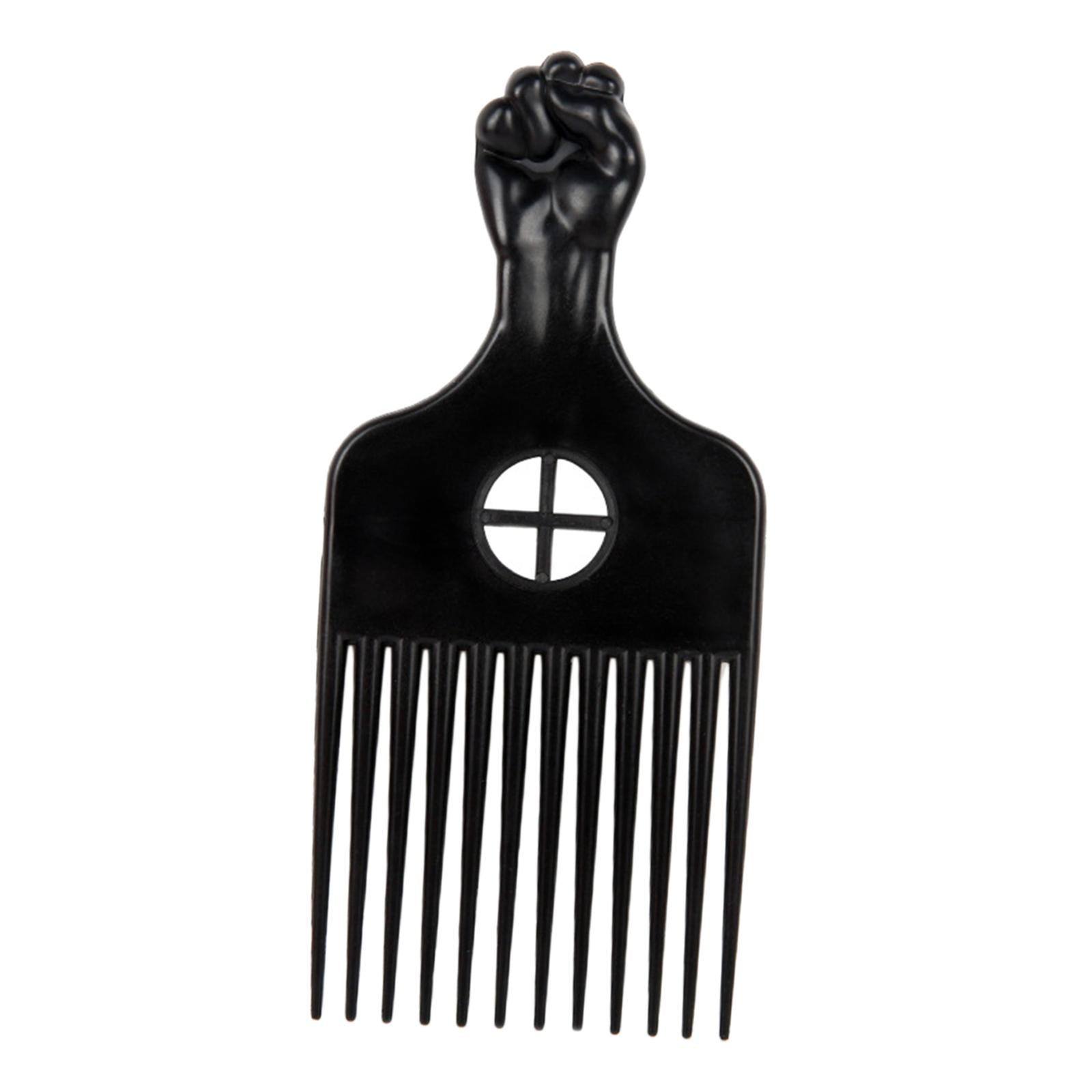 3xHair Styling Tool For Curly Hair Black Fist Hair Comb For Women and Men A