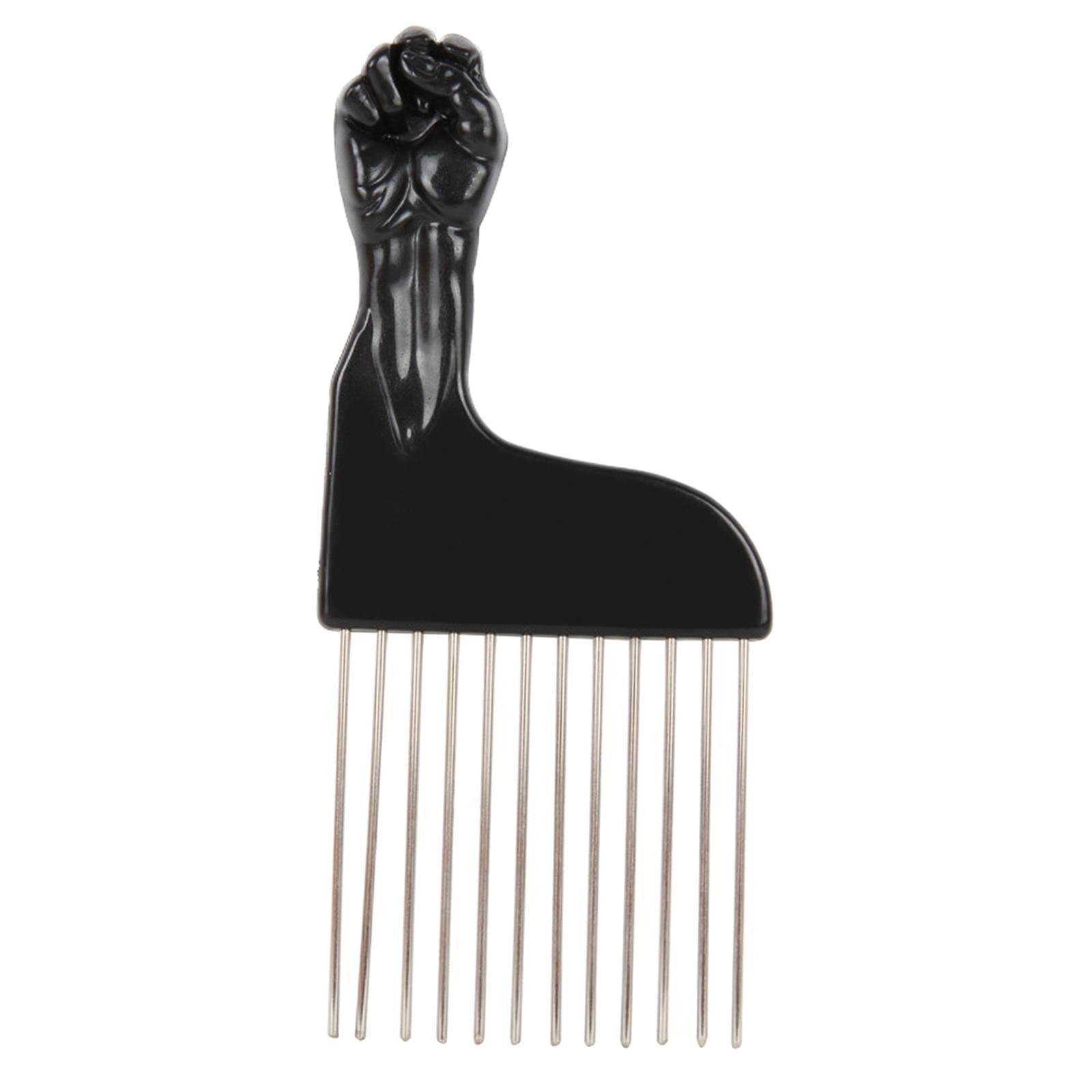 3xHair Styling Tool For Curly Hair Black Fist Hair Comb For Women and Men C
