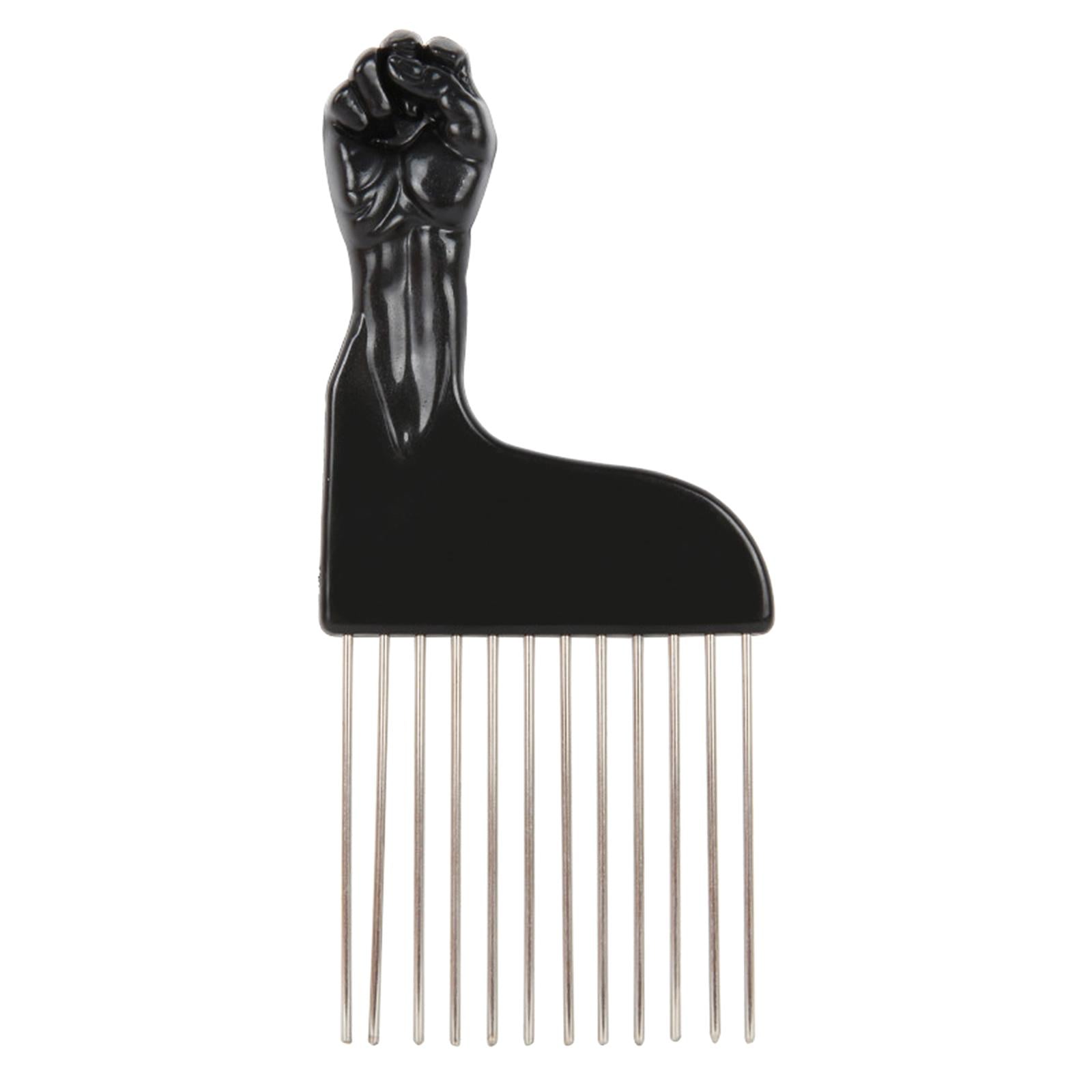 4xHair Styling Tool For Curly Hair Black Fist Hair Comb For Women and Men C