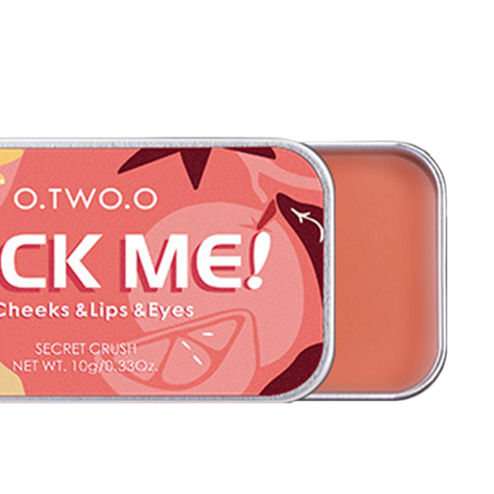 2x3-in-1 Lipstick Eye Shadow Blush Repairing Palette Monochrome Rouge Cream A