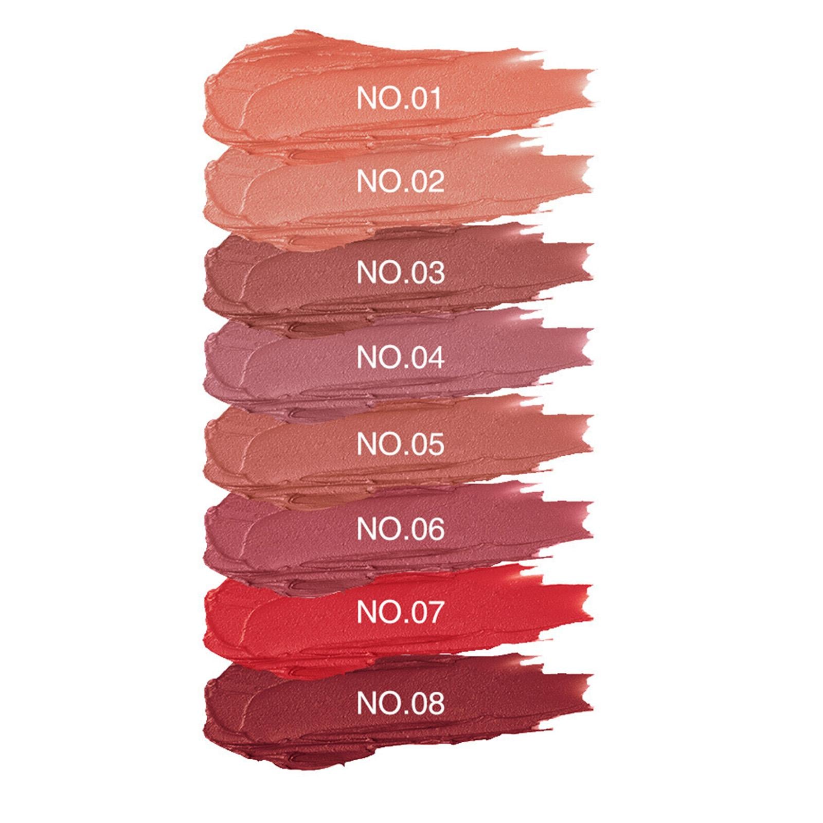 4x3-in-1 Lipstick Eye Shadow Blush Repairing Palette Monochrome Rouge Cream B