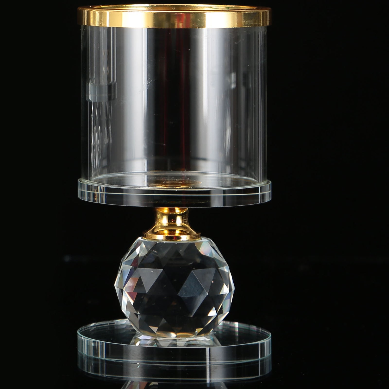 Candle Holders Desktop Candlestick Pillar for Decor Ornament Single Ball