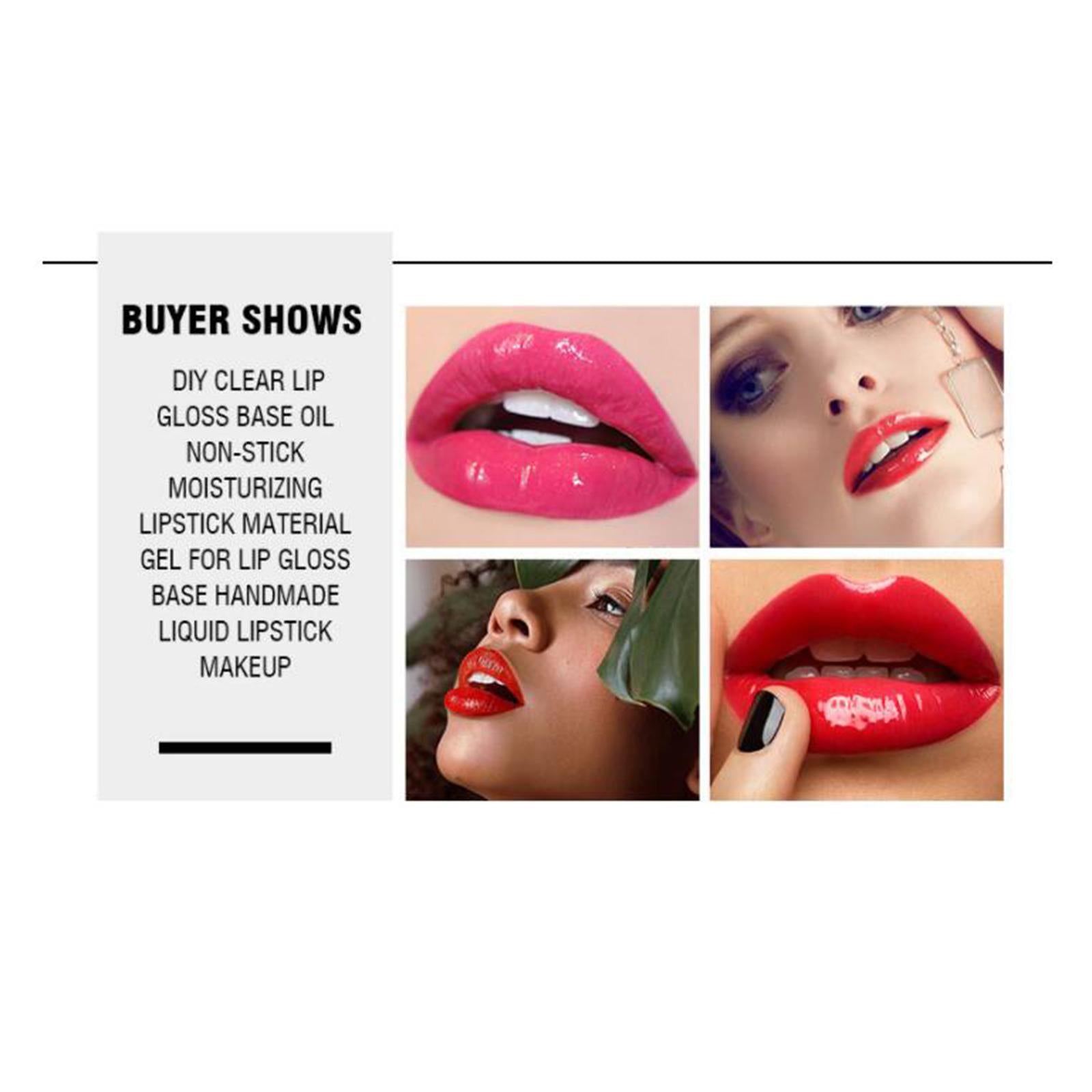 3xMakeup Cosmetics Lip Gloss Base Essence Non-sticky DIY Making 50ml Pink
