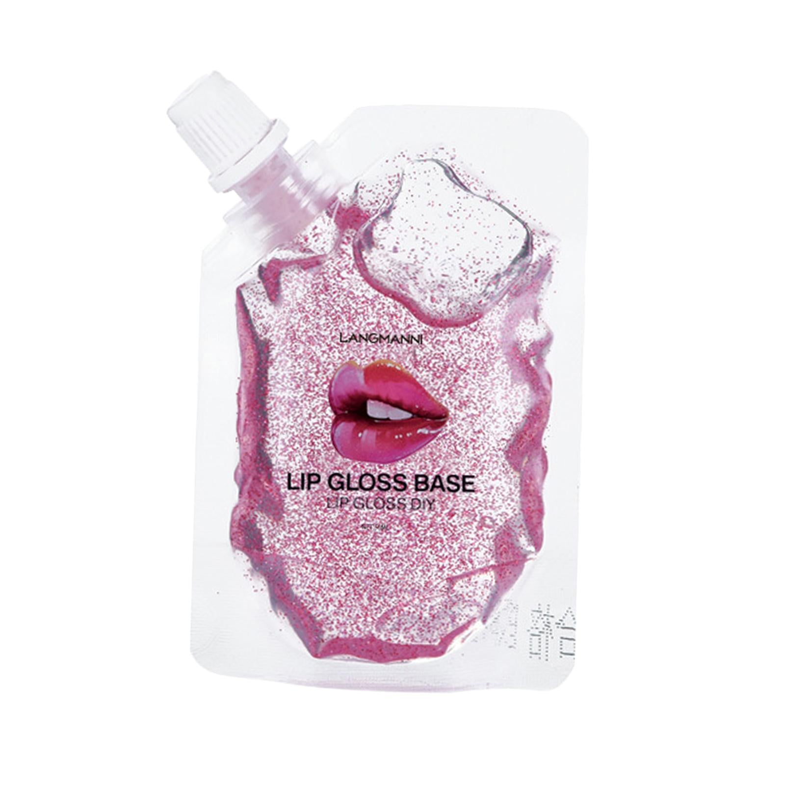 3xMakeup Cosmetics Lip Gloss Base Essence Non-sticky DIY Making 50ml Pink