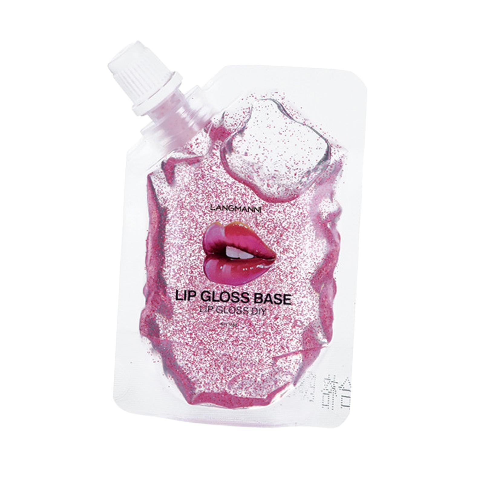 4xMakeup Cosmetics Lip Gloss Base Essence Non-sticky DIY Making 50ml Pink