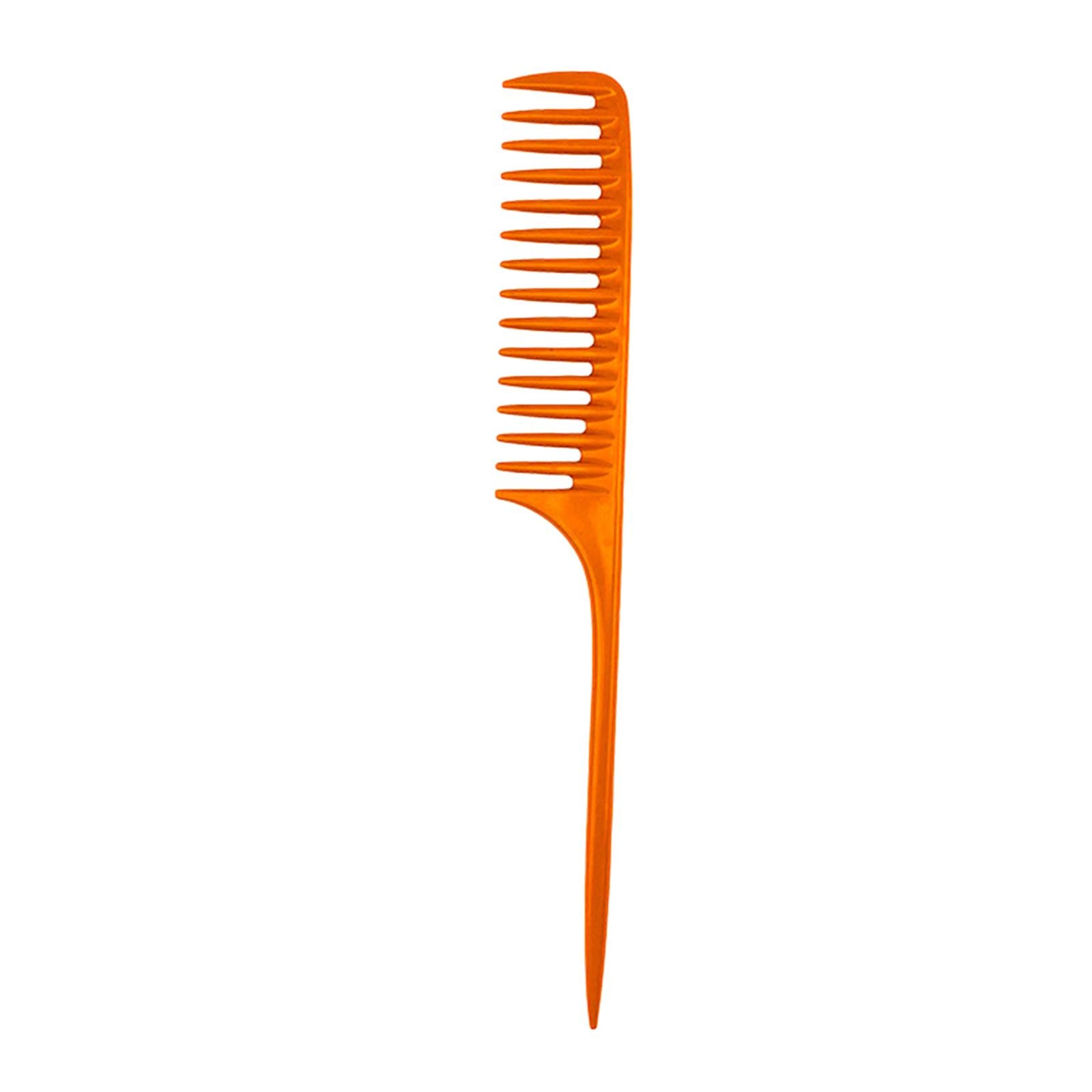 3xWide Tooth Tail Comb Carbon Fiber Anti Static for Women Men Anti Static
