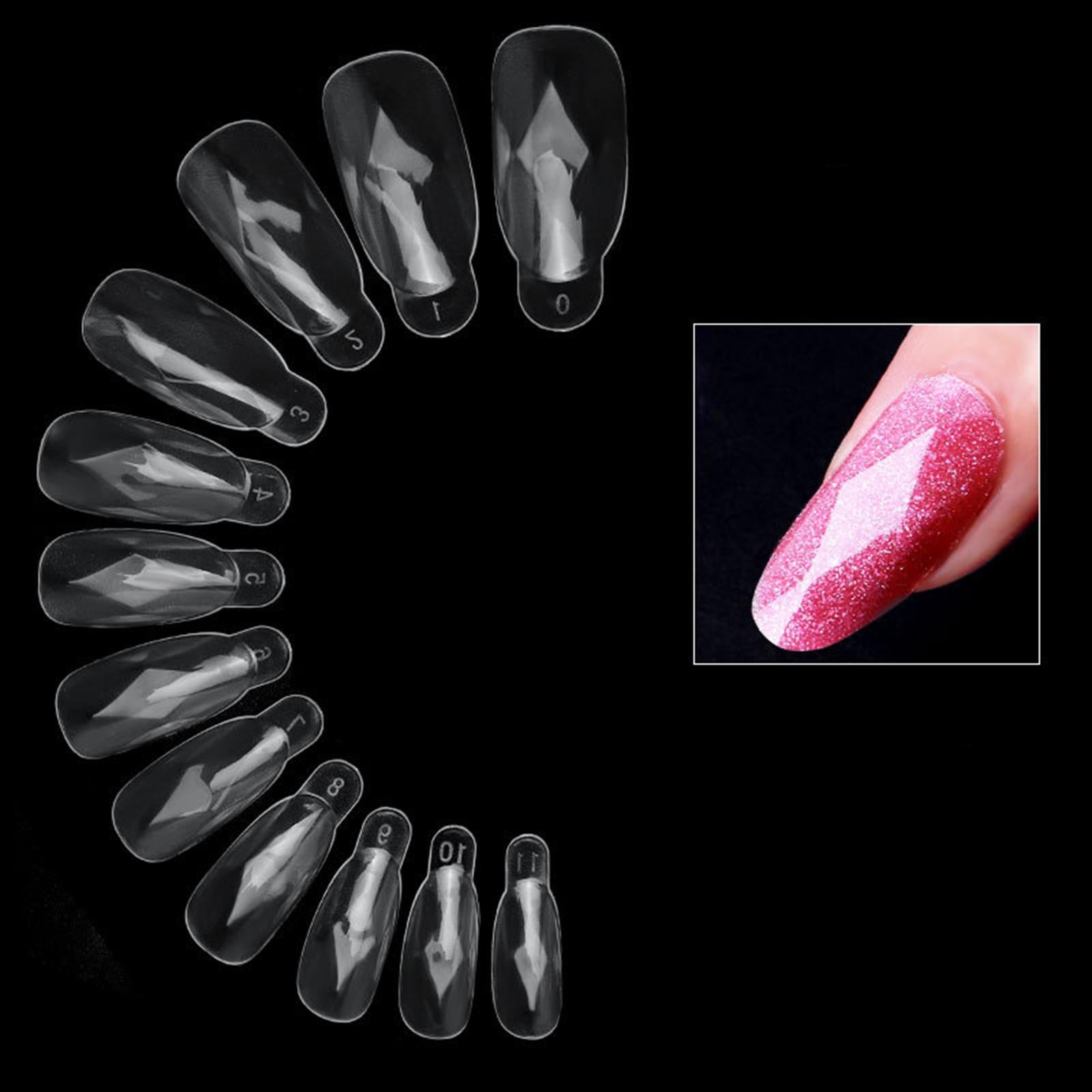 2xPlastic Artificial False Nail Tips Fake Nails Fingernail Nail Art