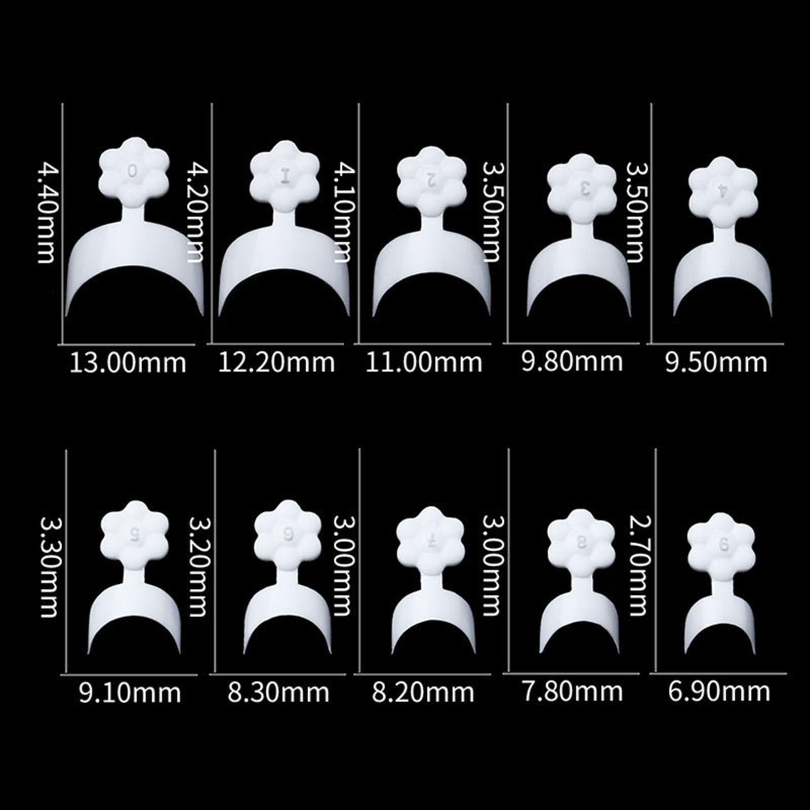 2xFrench Nail Tips White Crescent Shape Fake Nails Quick Building  100pcs