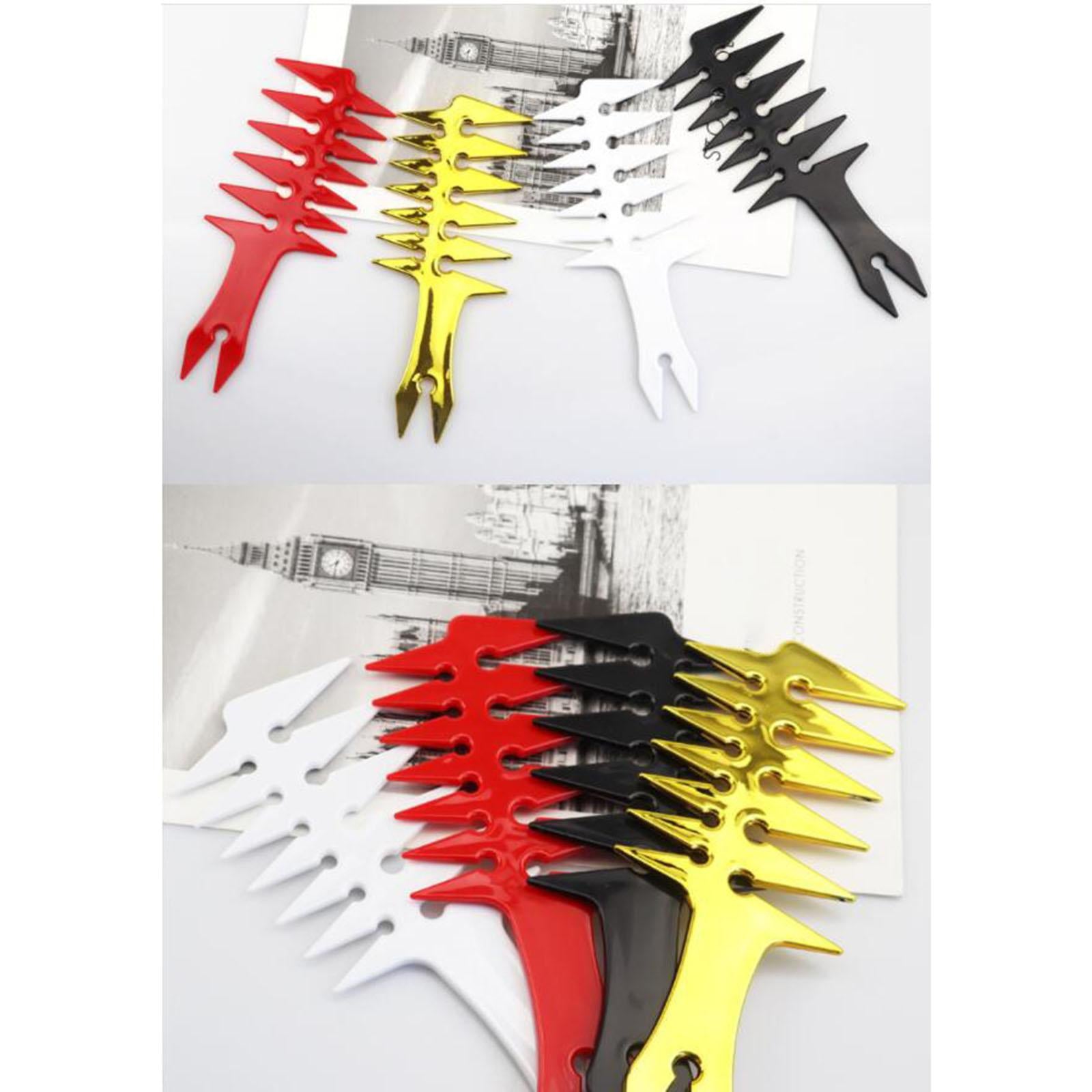 3xMen's Pompadour Hairstyling Combs Wide Tooth Fork Comb Retro Oil Head White