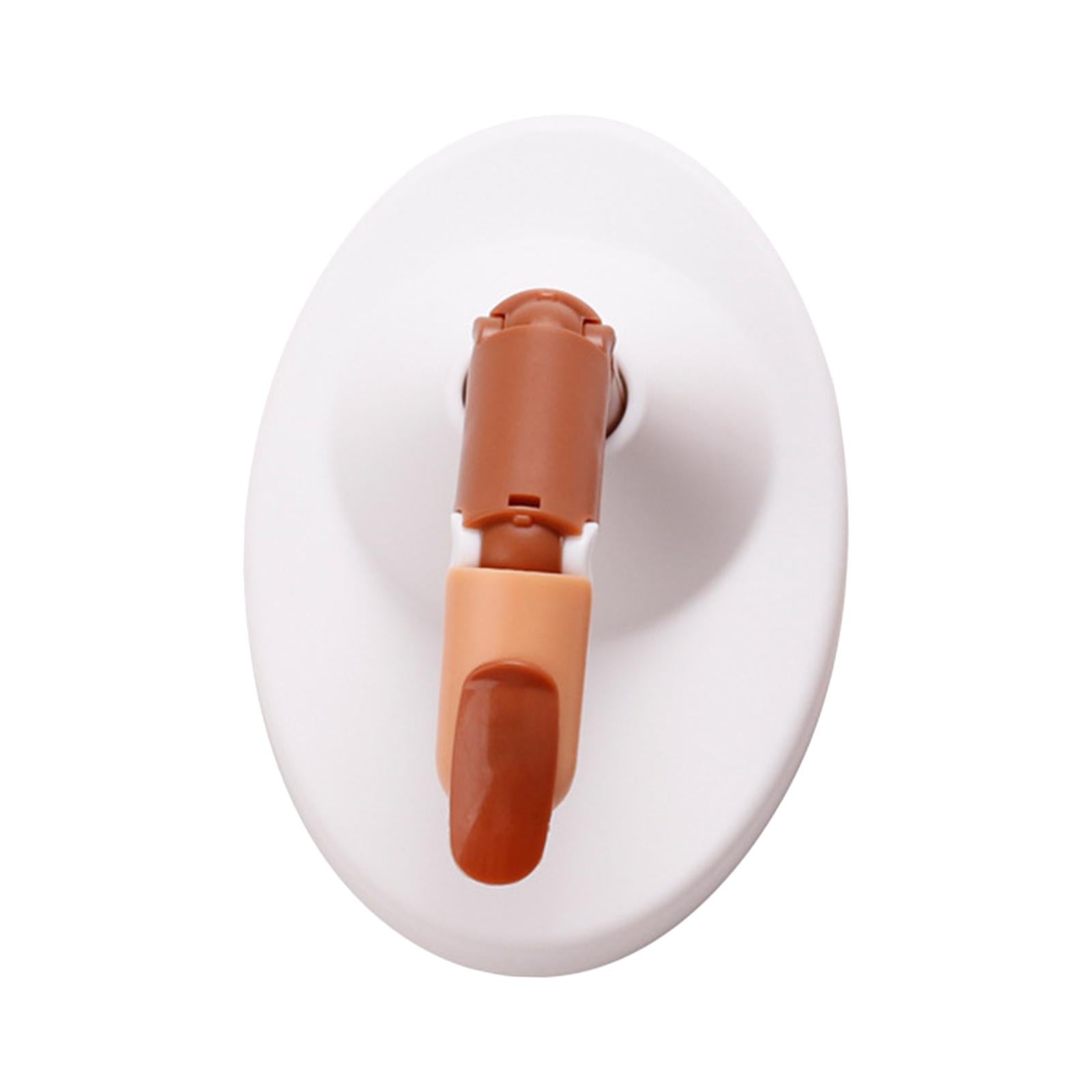 Adjustable Practice Hand for Nail Training Acrylic Nail White Base