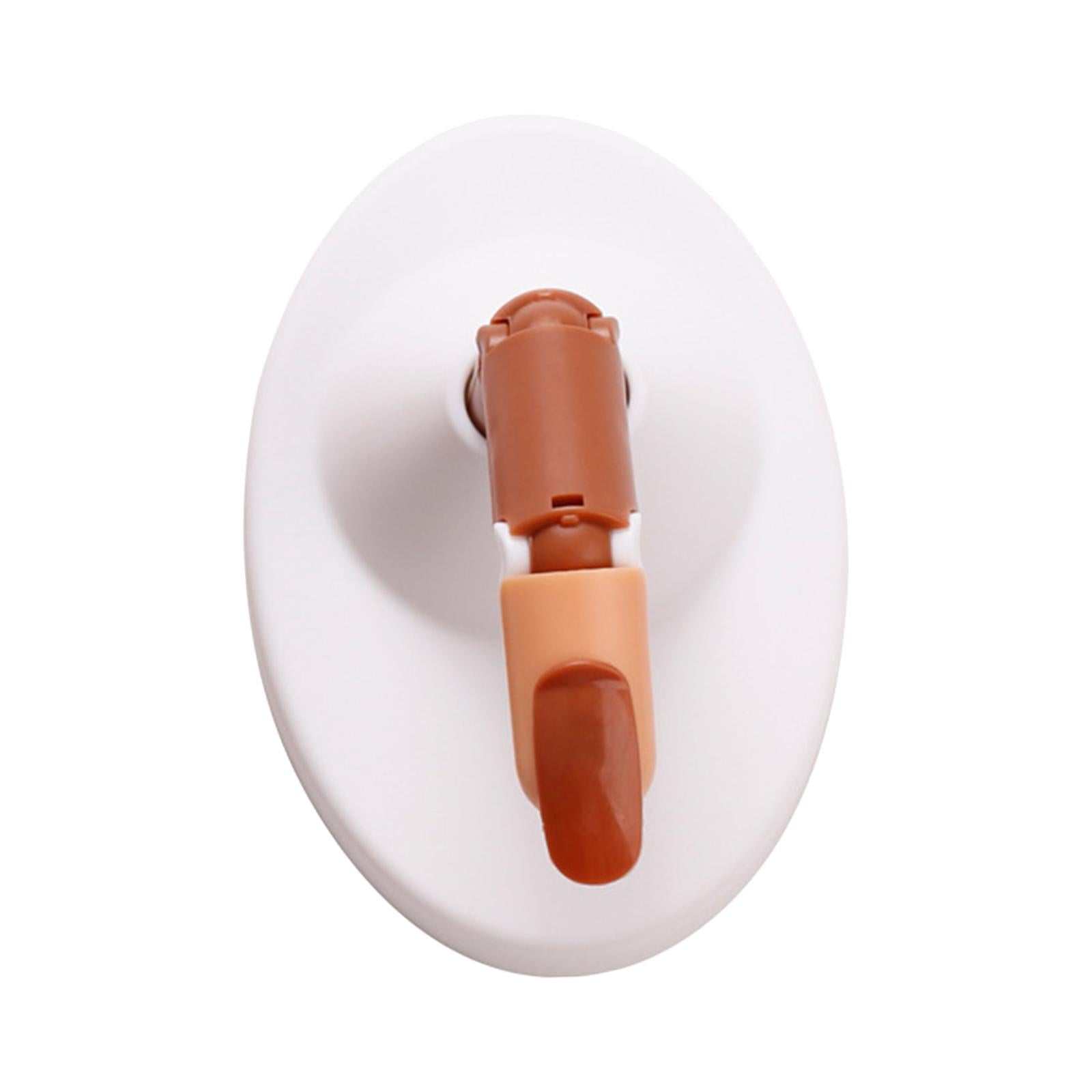 Adjustable Practice Hand for Nail Training Acrylic Nail White Base