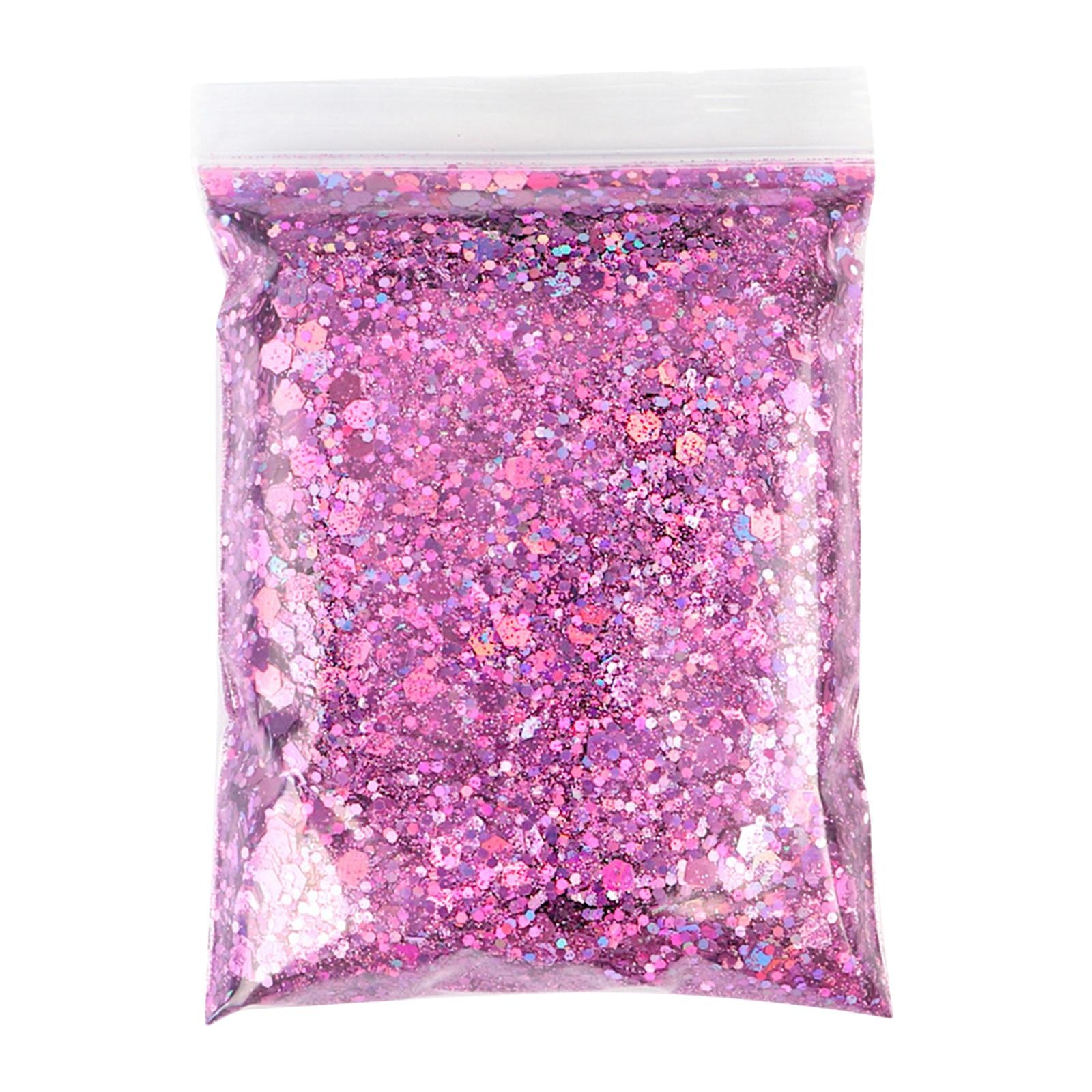 3x1Bag 50g Nail Glitter Sequins Paillette Flakes 3D Nail Art Decor Peach