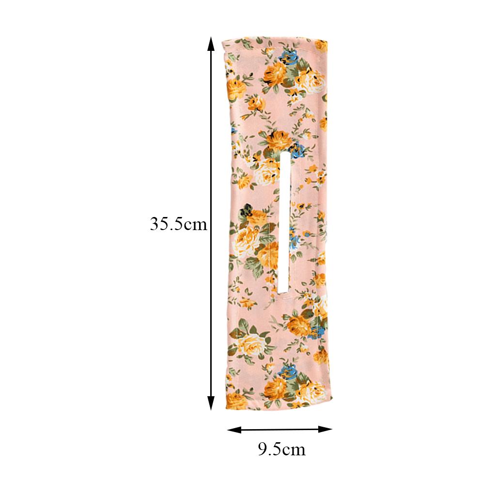 2xDeft Bun Fashion Hair Bands Women Summer Knotted  Blue Flower Pink 