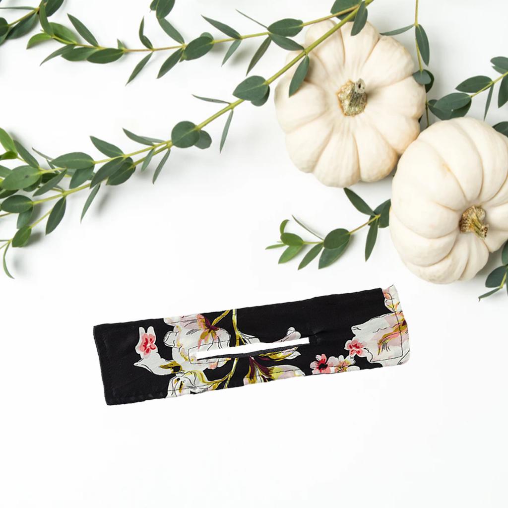 2xDeft Bun Fashion Hair Bands Women Summer Knotted  Flower Black 