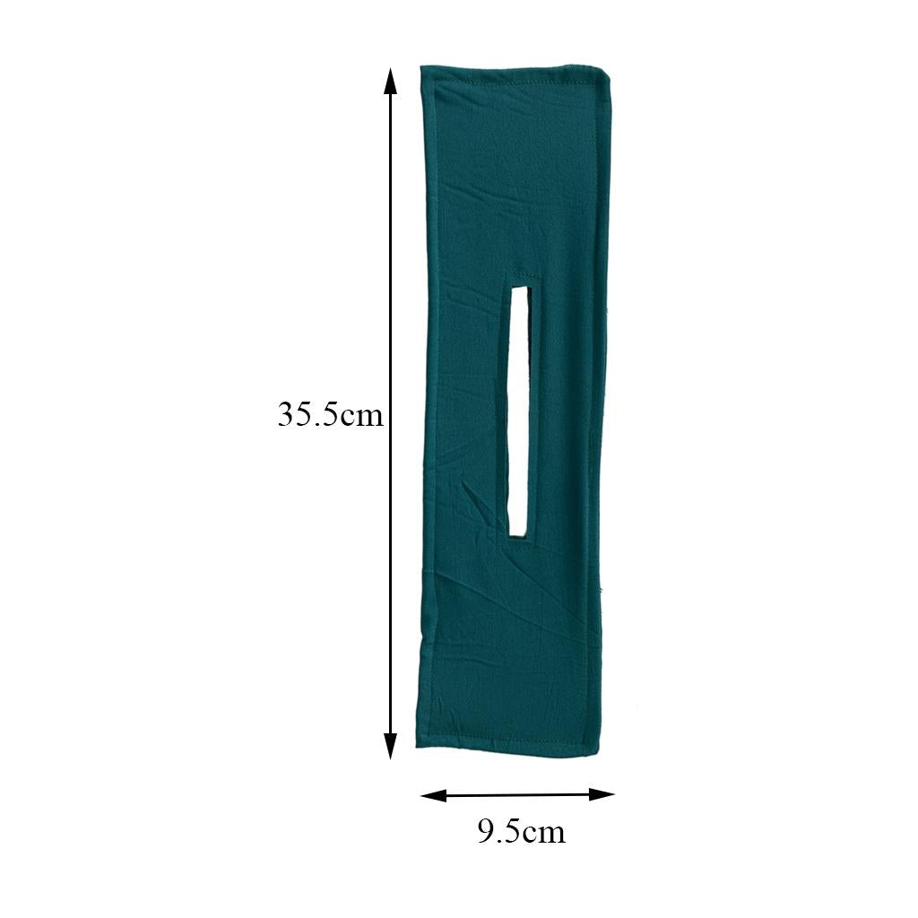 2xDeft Bun Fashion Hair Bands Women Summer Knotted  Pure Dark Green 