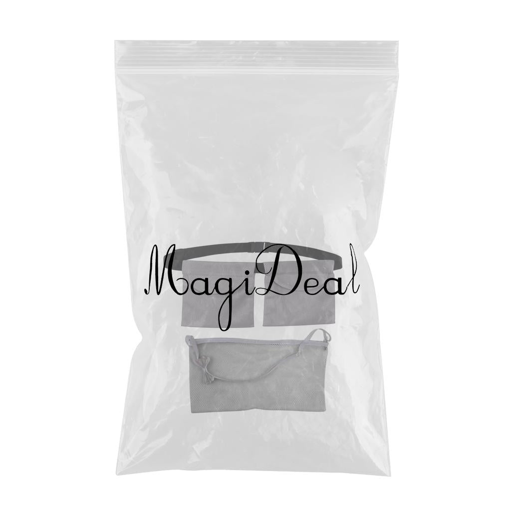 Adjustable Drainage Pouch Set Tools for Mastectomy Operation Showering Grey