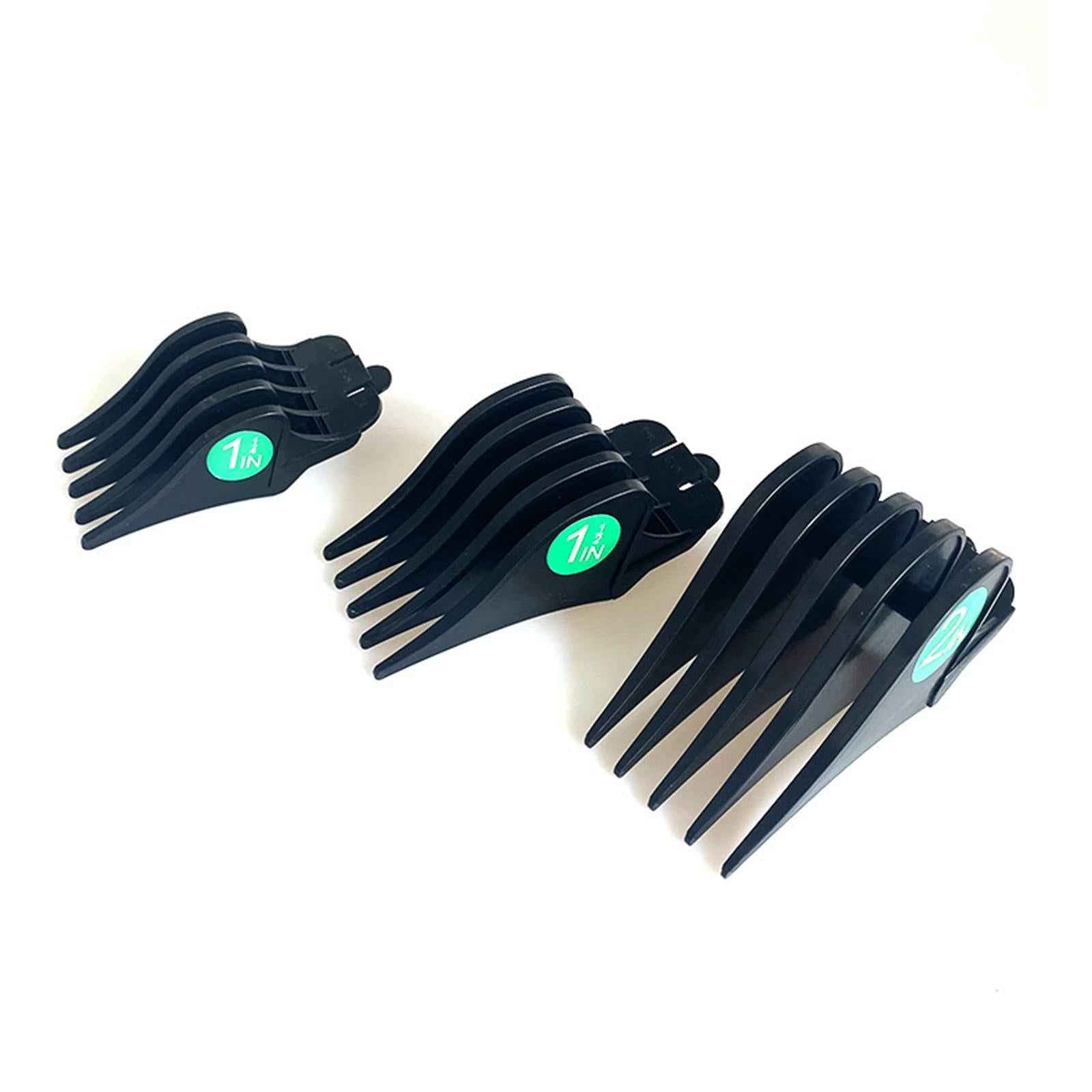 3Pcs Hair Clipper Limit Combs 32mm 38mm 51mm Cutting Guard Attachment Black