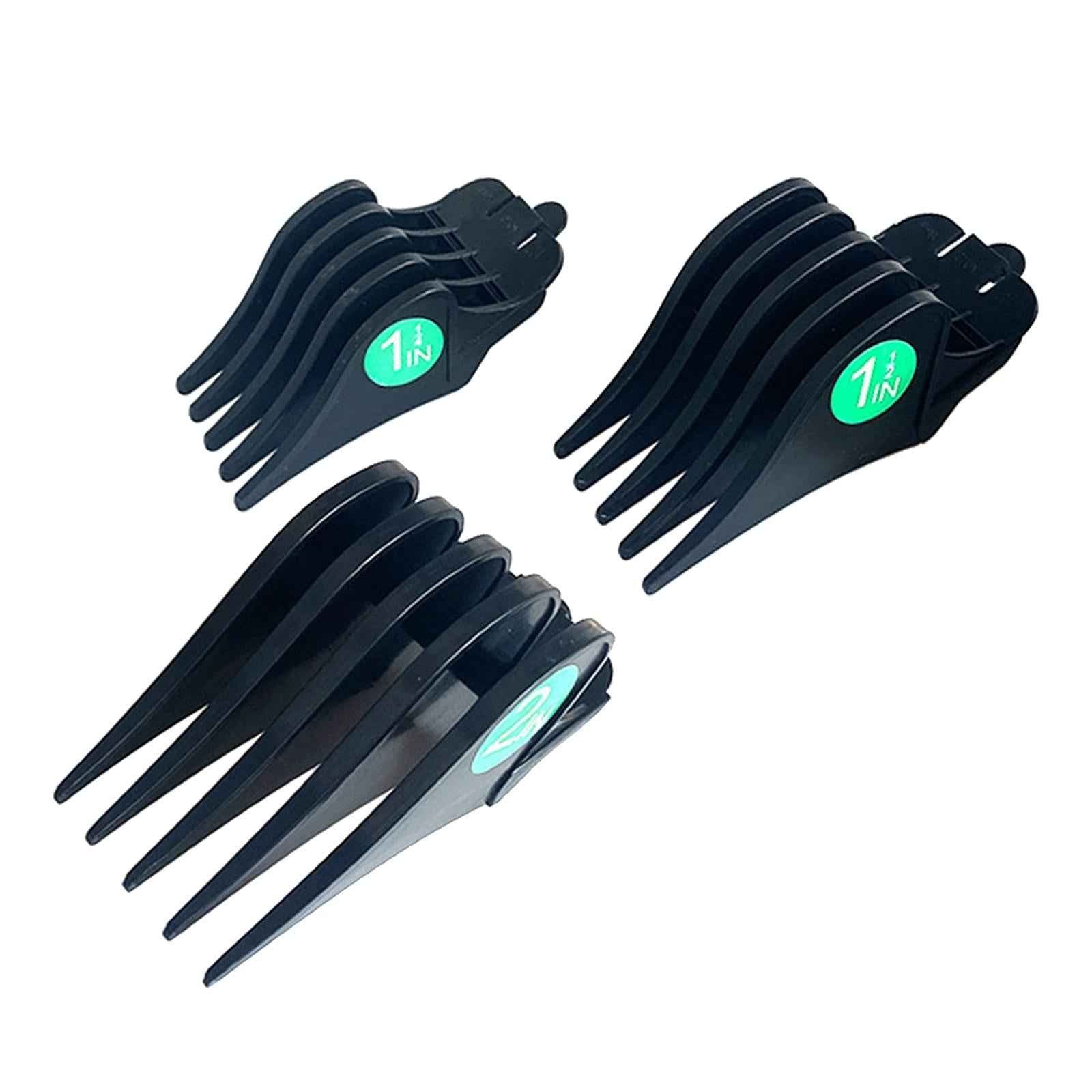 3Pcs Hair Clipper Limit Combs 32mm 38mm 51mm Cutting Guard Attachment Black