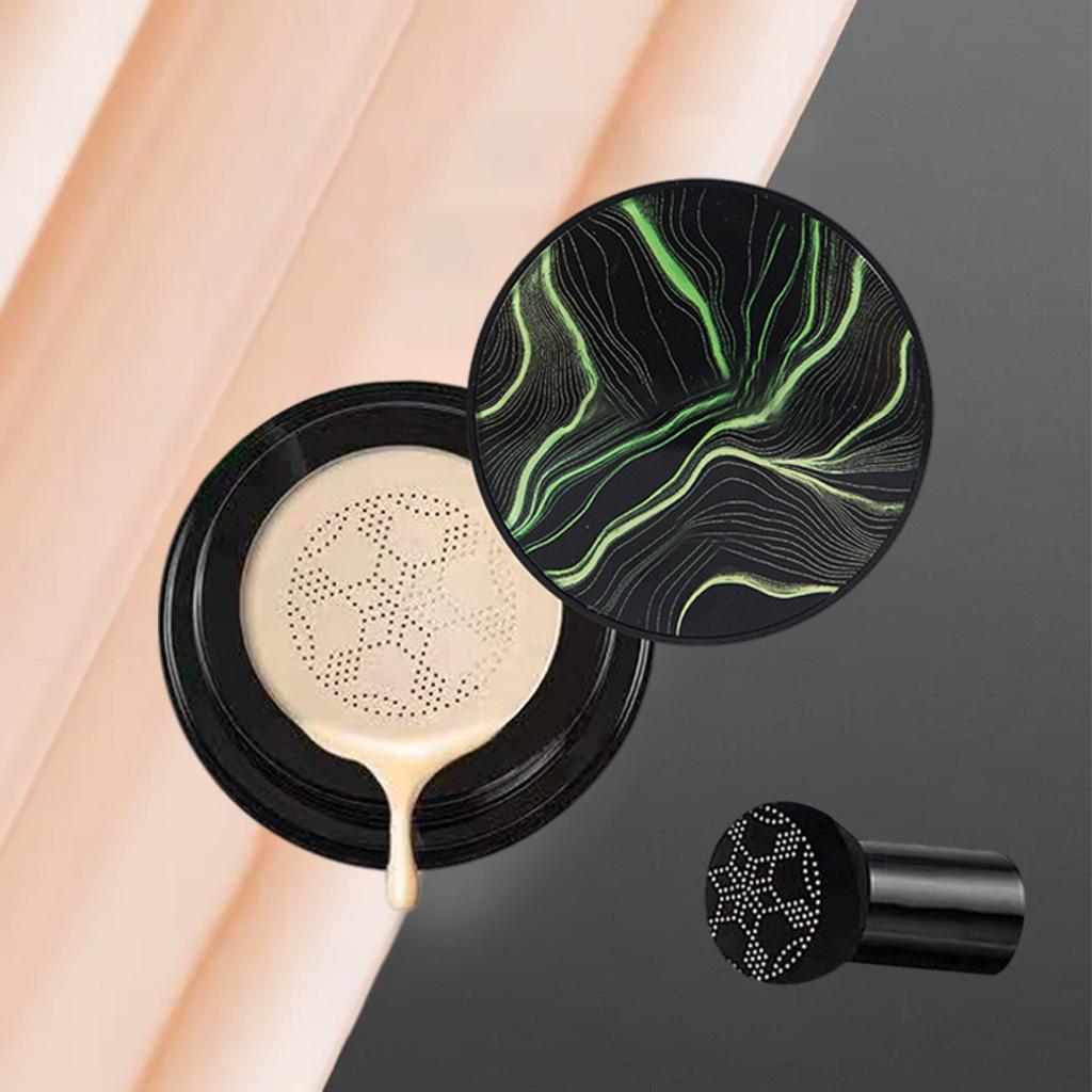 2xMushroom Head Air Cushion BB CC Cream for Nude Makeup  Oil-Control White