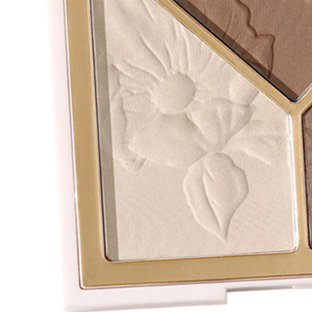 3xHighlighter Contour Palett Face Contouring Kit Highlighting Powder Brown 