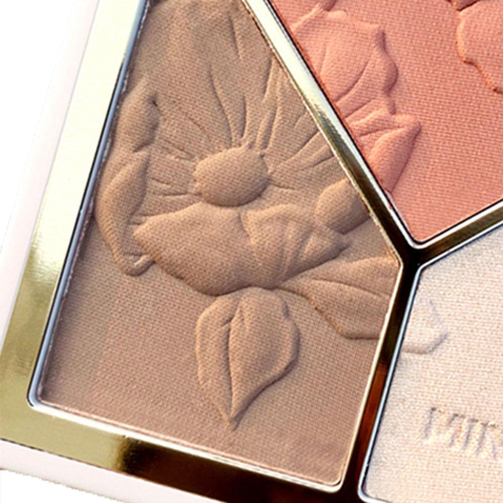 3xHighlighter Contour Palett Face Contouring Kit Highlighting Powder Red 