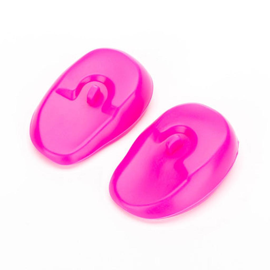 4x2 Pieces Ear Cover Protector Waterproof Ear Caps Hair Salon Coloring  Purple