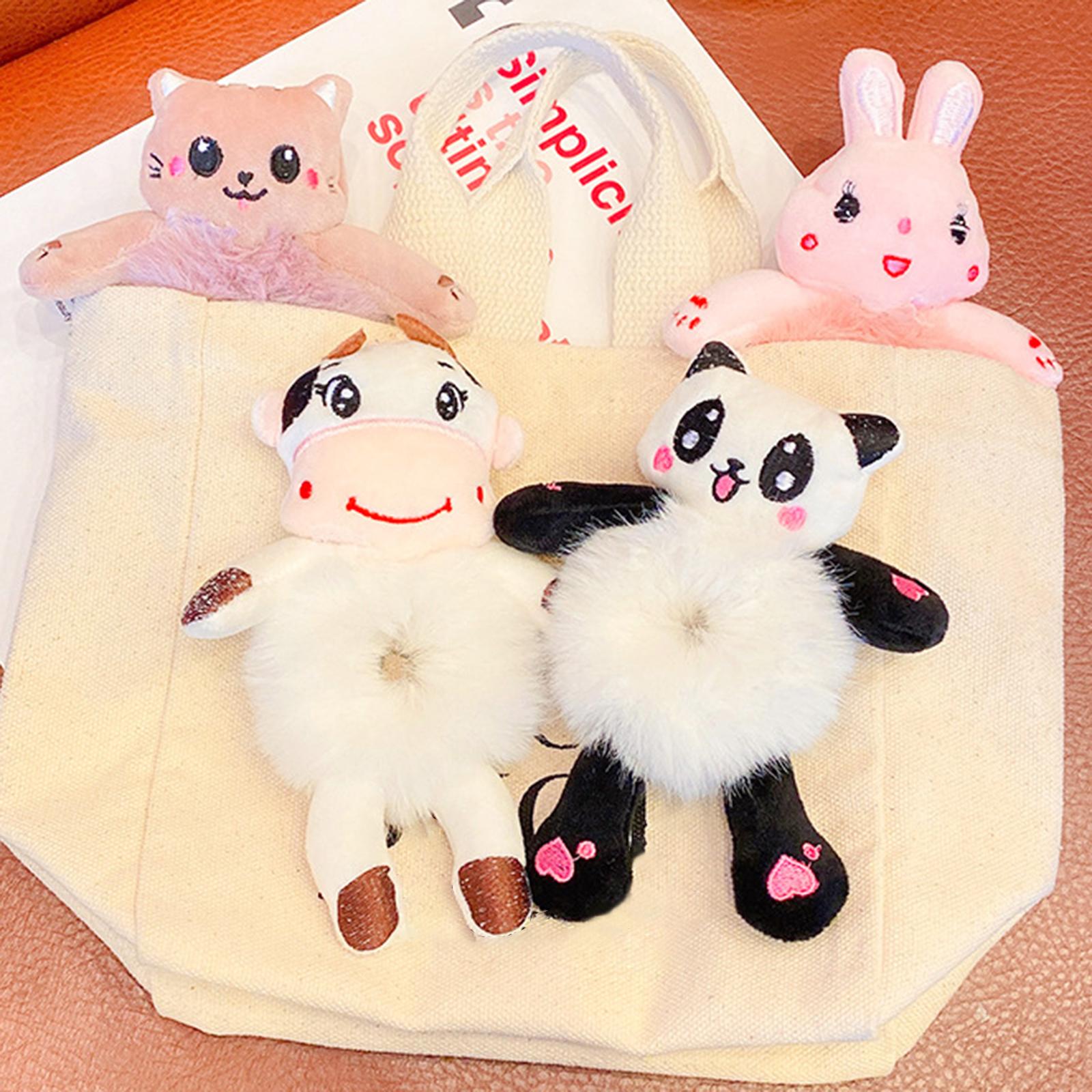 Cartoon Plush Hair Ties Cute Decoration for Women Children Rabbit